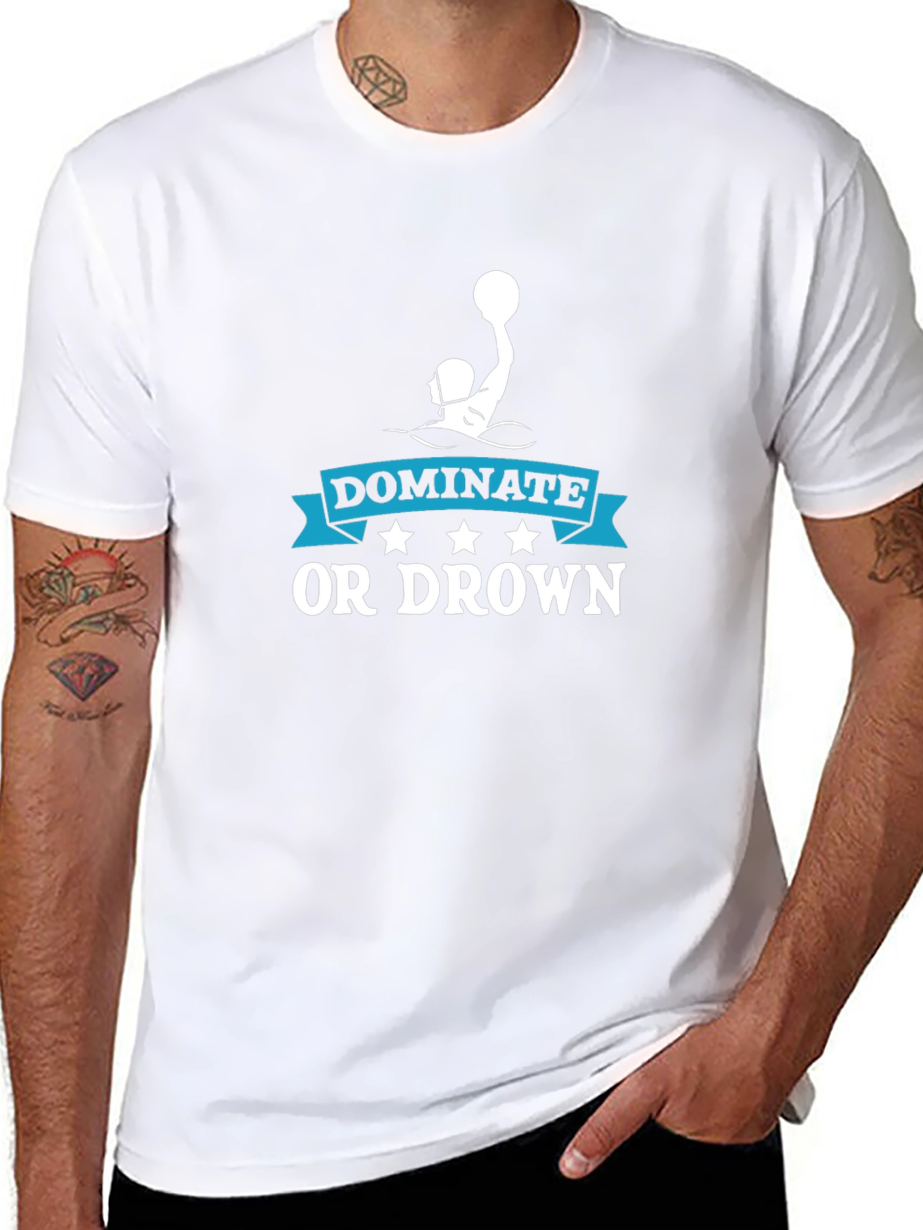 Dominate or Drown Water Polo Graphic T-Shirt
