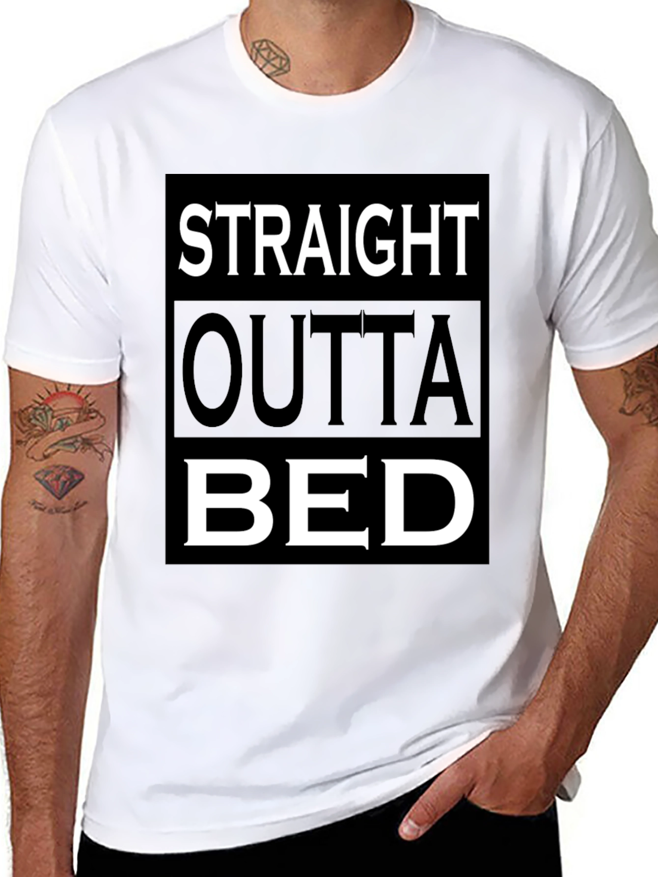 Straight Outta Bed Graphic T-Shirt