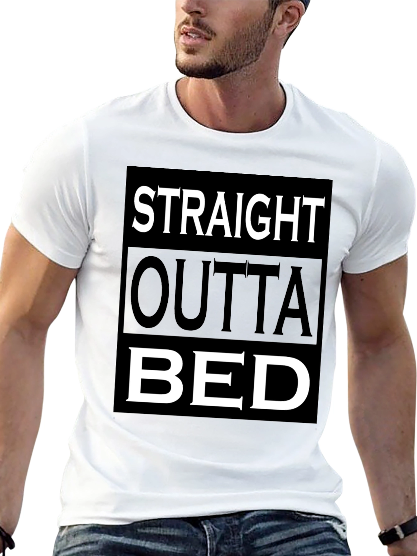 Straight Outta Bed Graphic T-Shirt