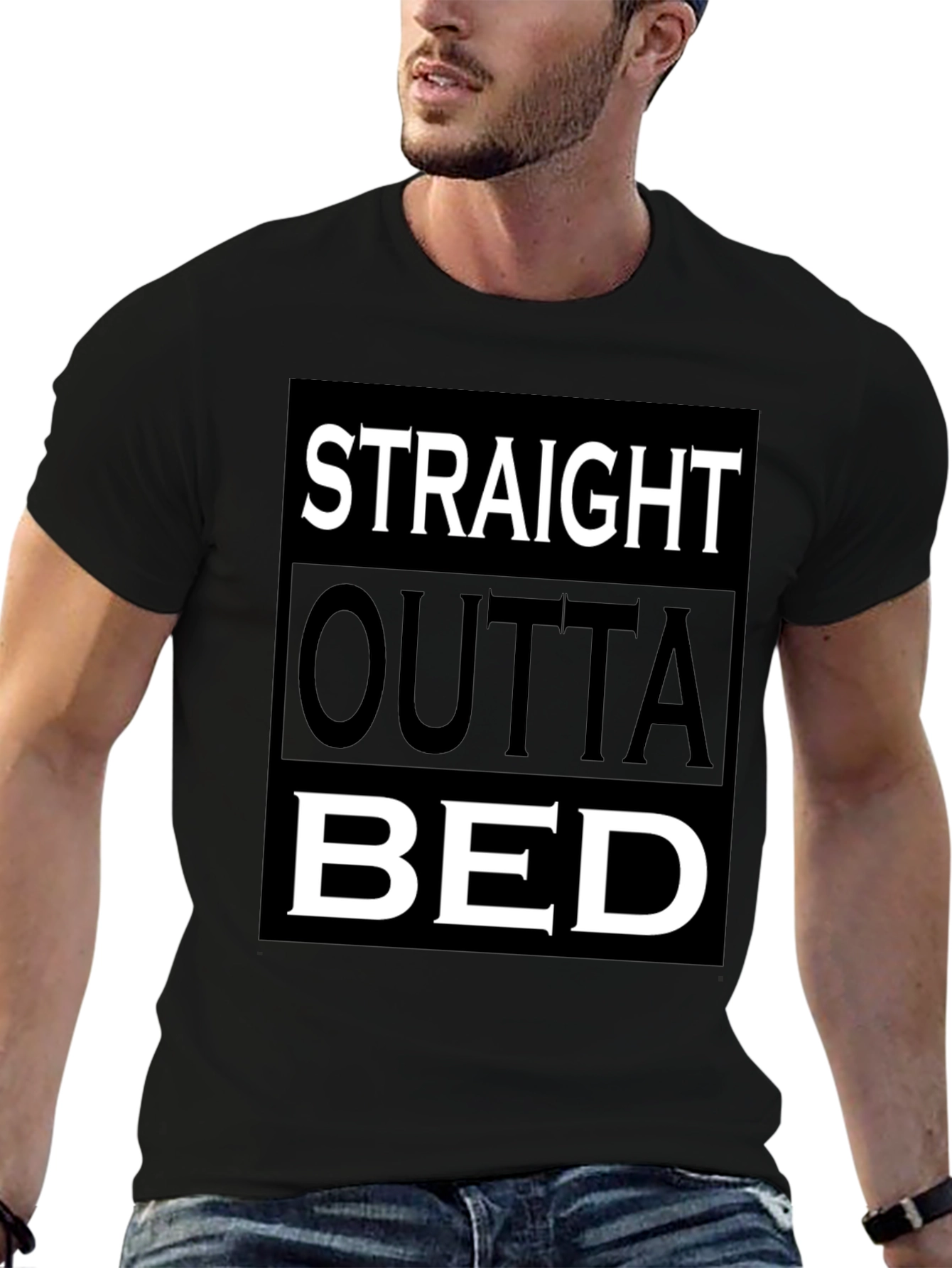 Straight Outta Bed Graphic T-Shirt