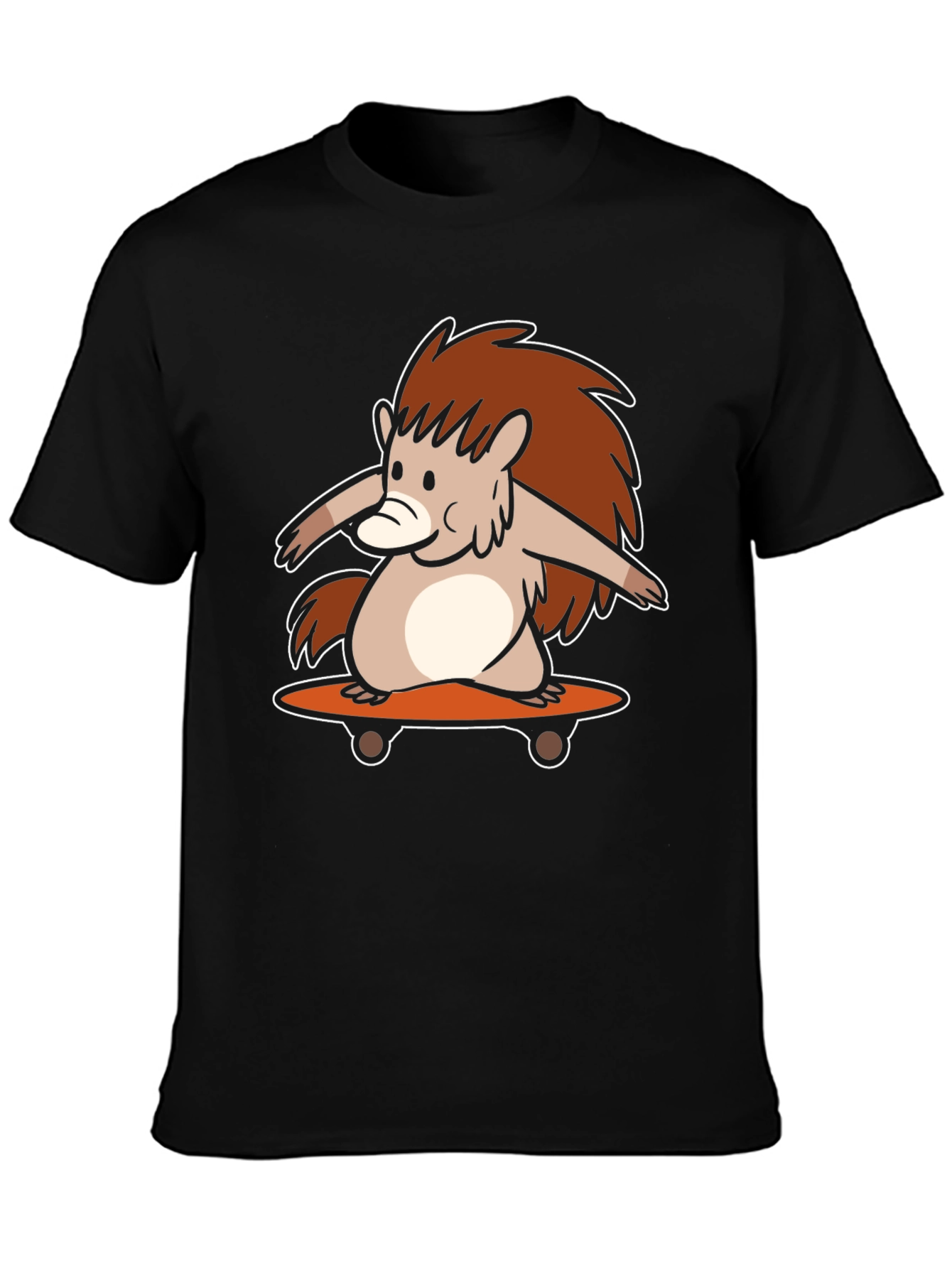 Skateboarding Hedgehog Graphic Tee