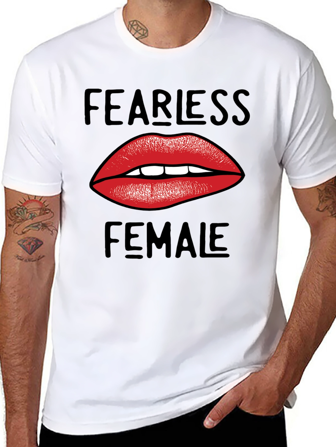 Fearless Female Graphic Tee - Black