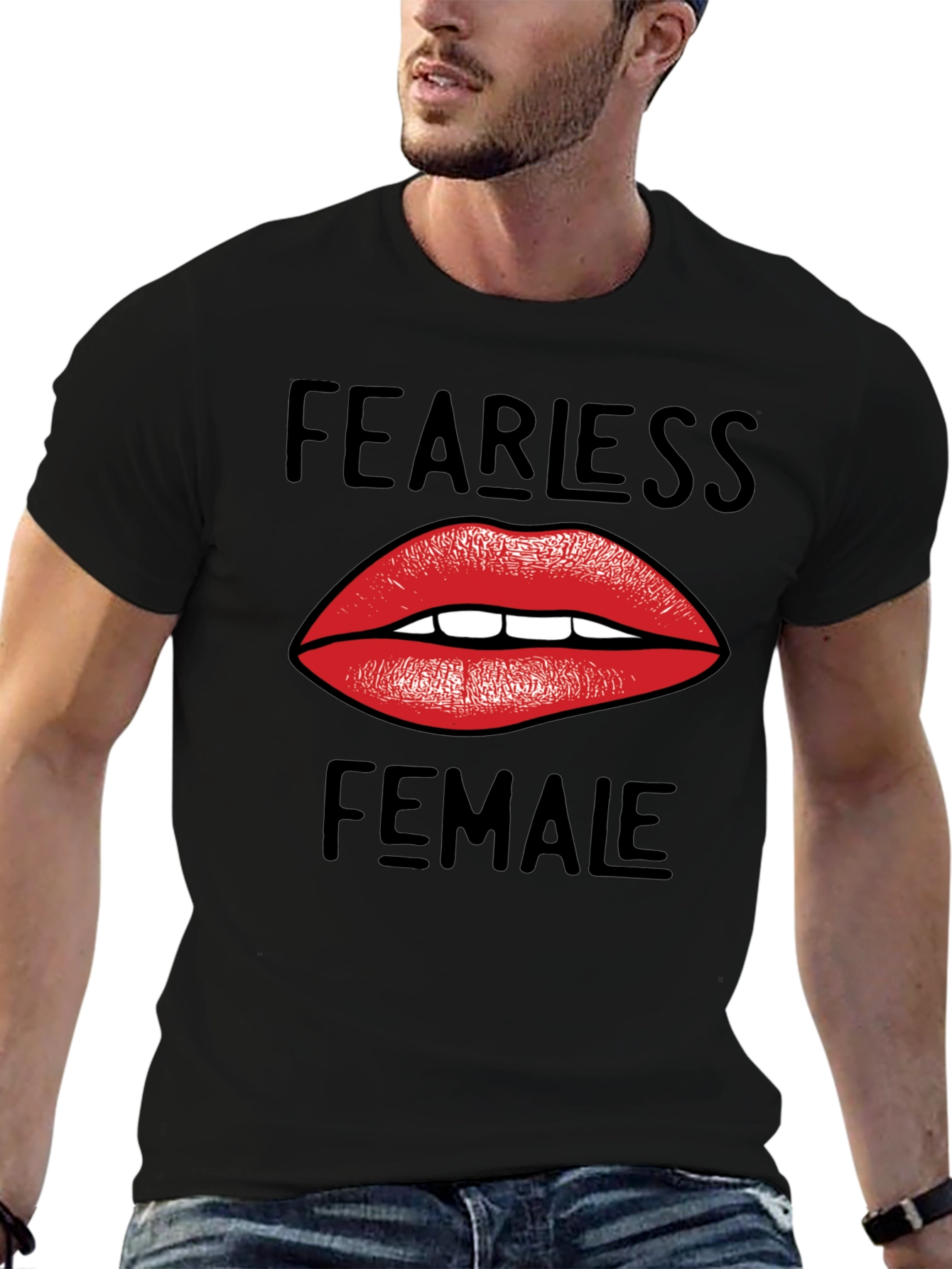Fearless Female Graphic Tee - Black