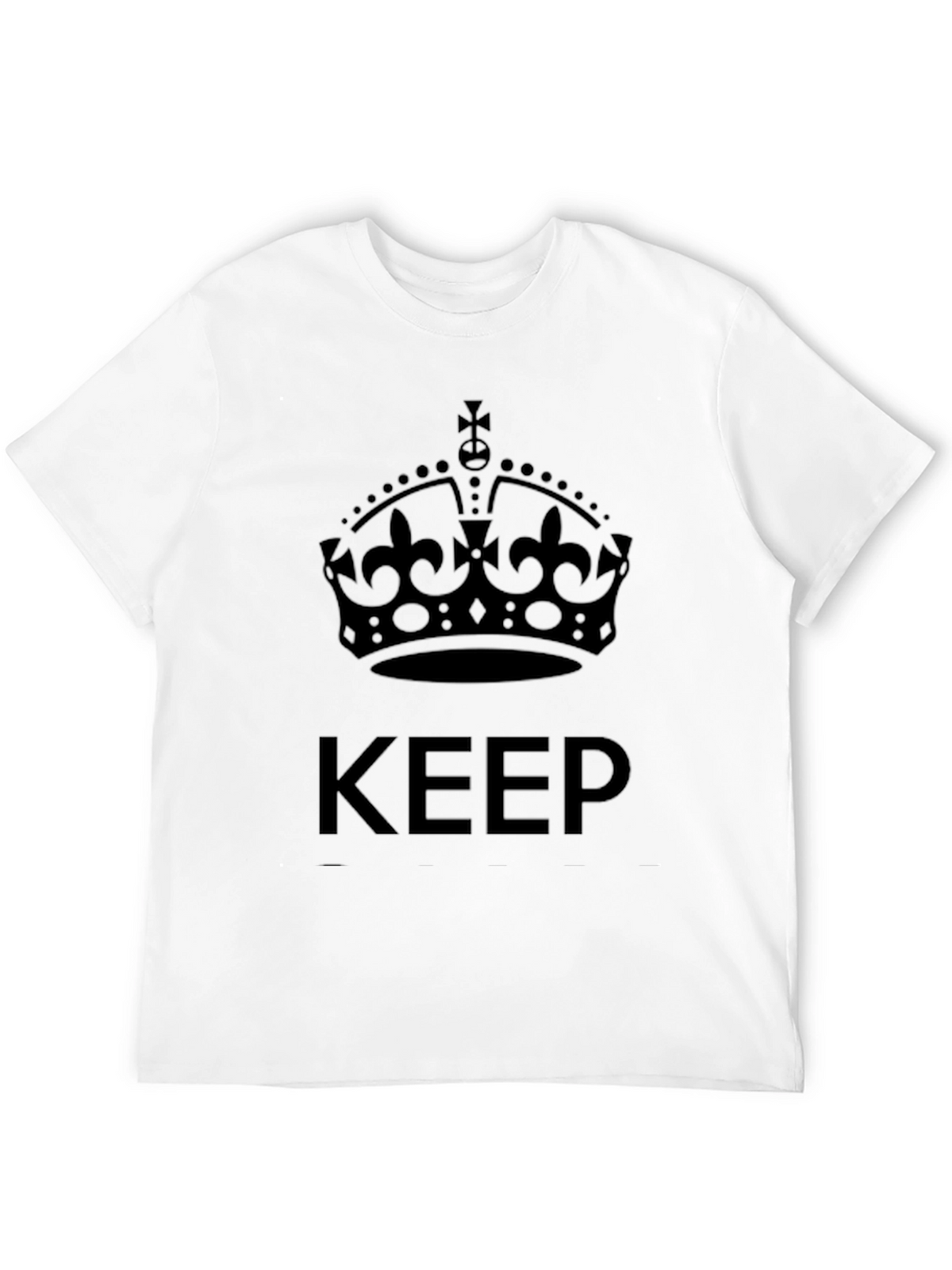 Keep Calm Crown Graphic Tee - Black