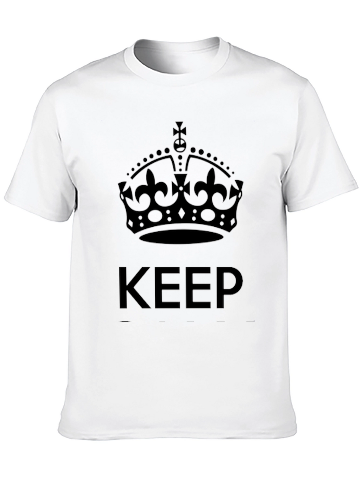 Keep Calm Crown Graphic Tee - Black