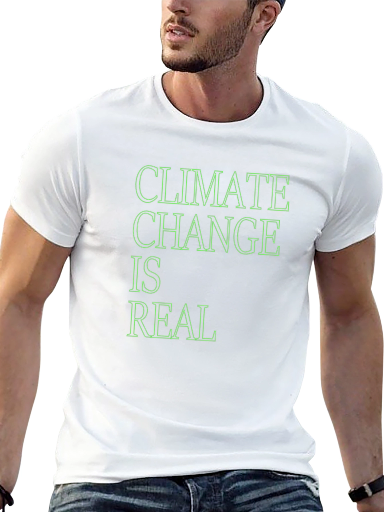 Climate Change is Real Black T-Shirt
