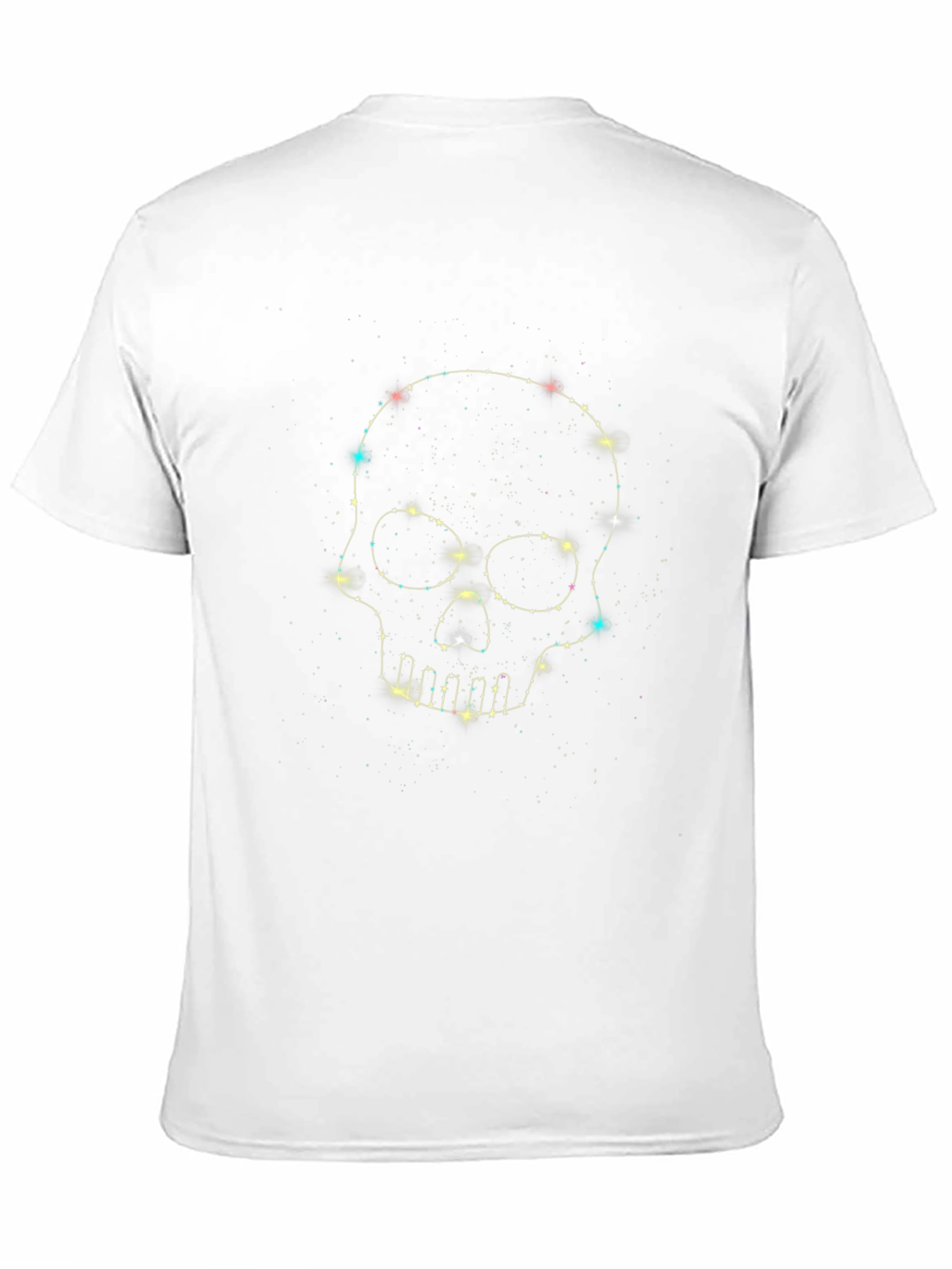 Starry Skull Graphic Tee - Mens Black T-Shirt
