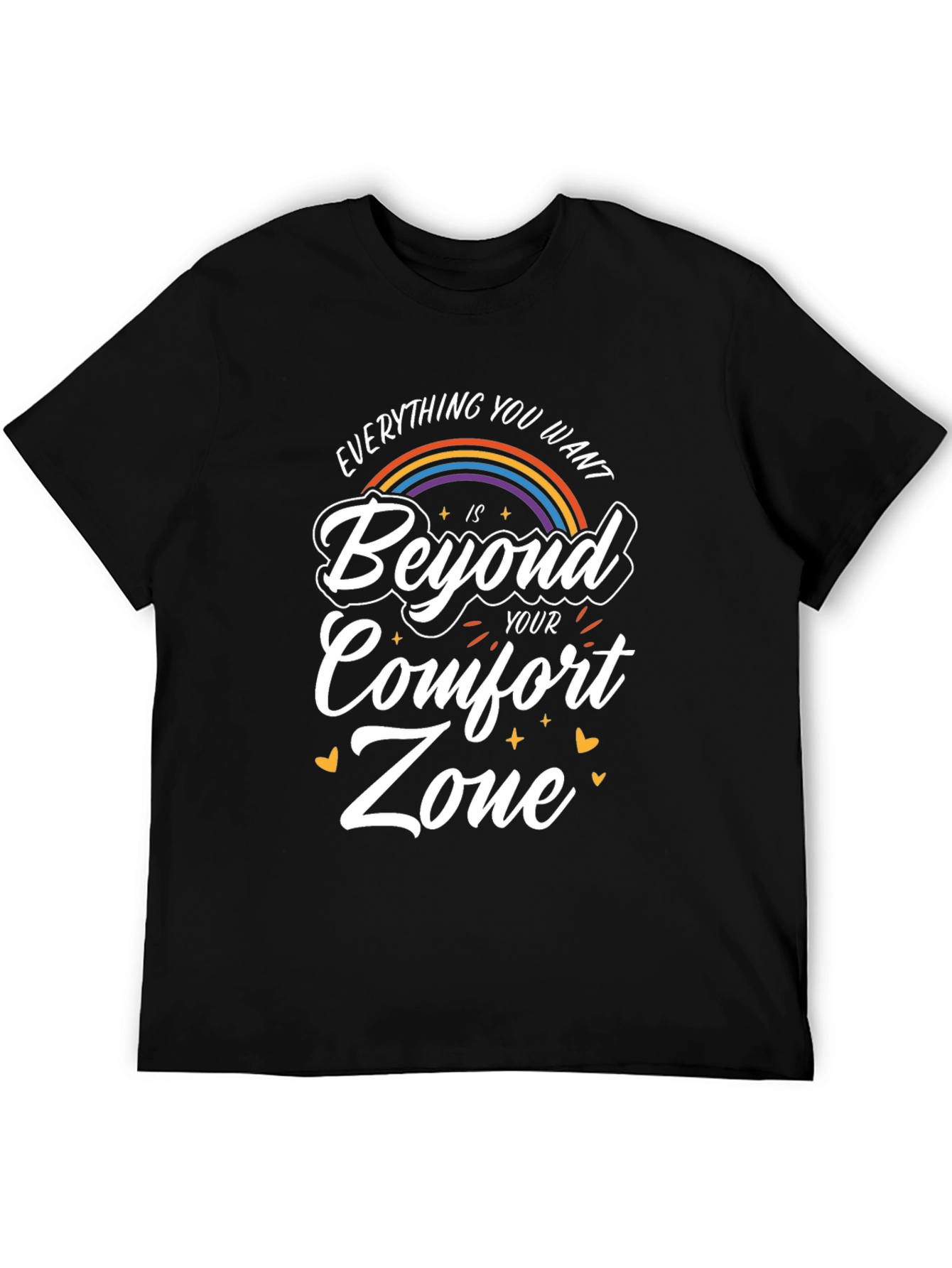 Beyond Comfort Zone Black T-Shirt