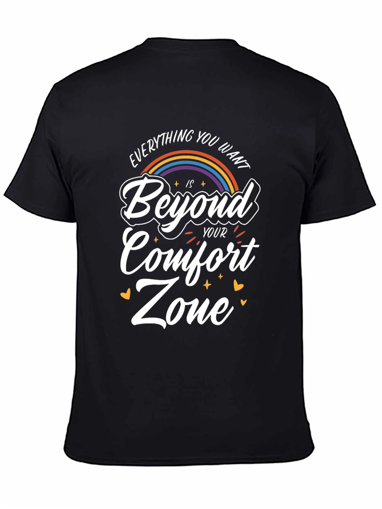 Beyond Comfort Zone Black T-Shirt