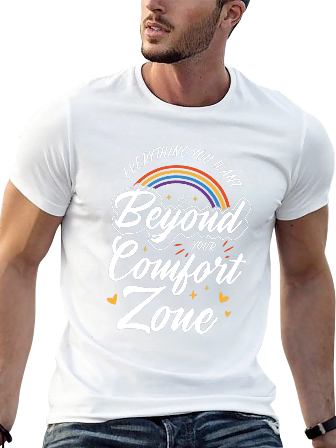 Beyond Comfort Zone Black T-Shirt