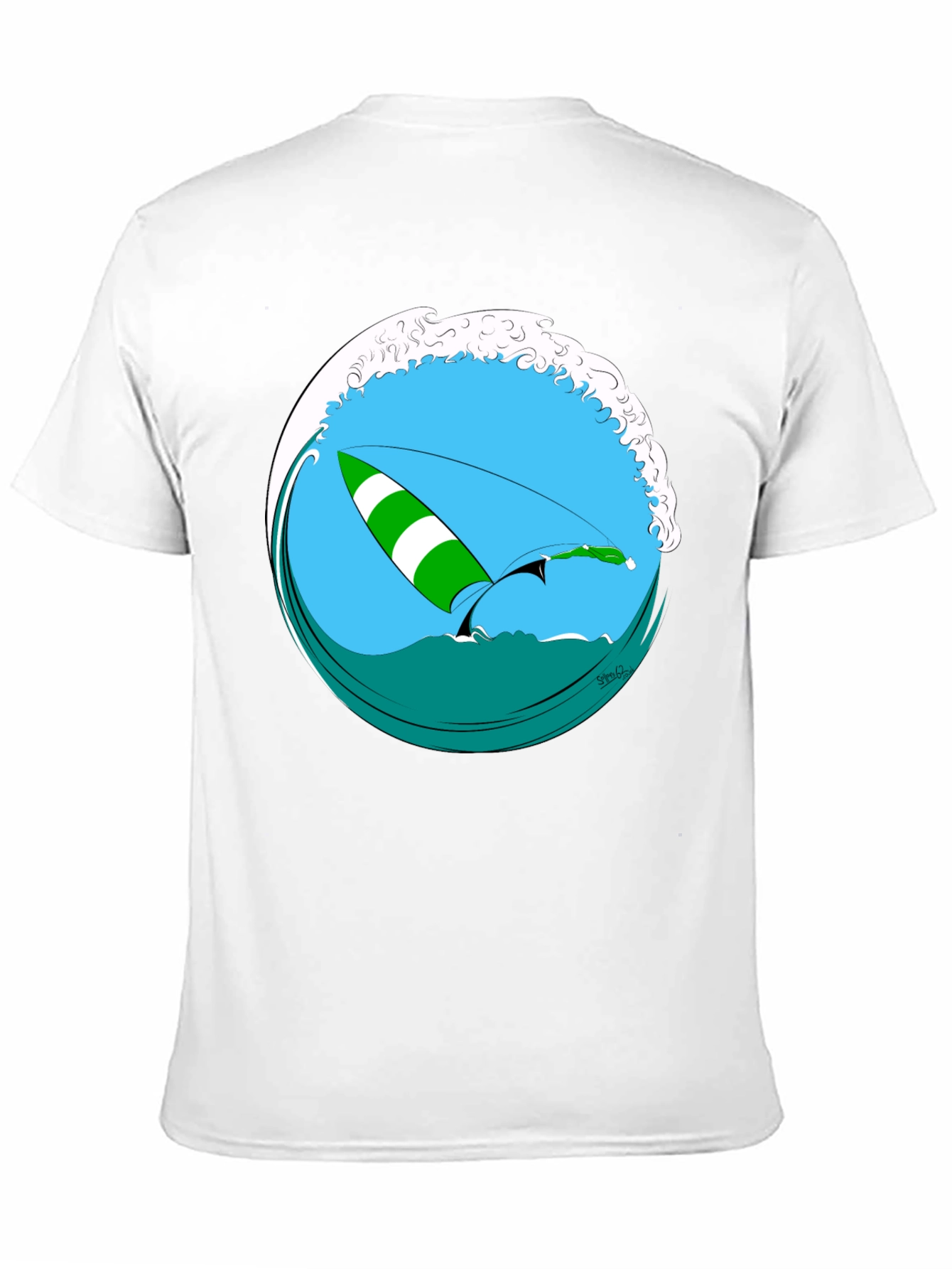Surfs Up T-Shirt - Black Graphic Tee