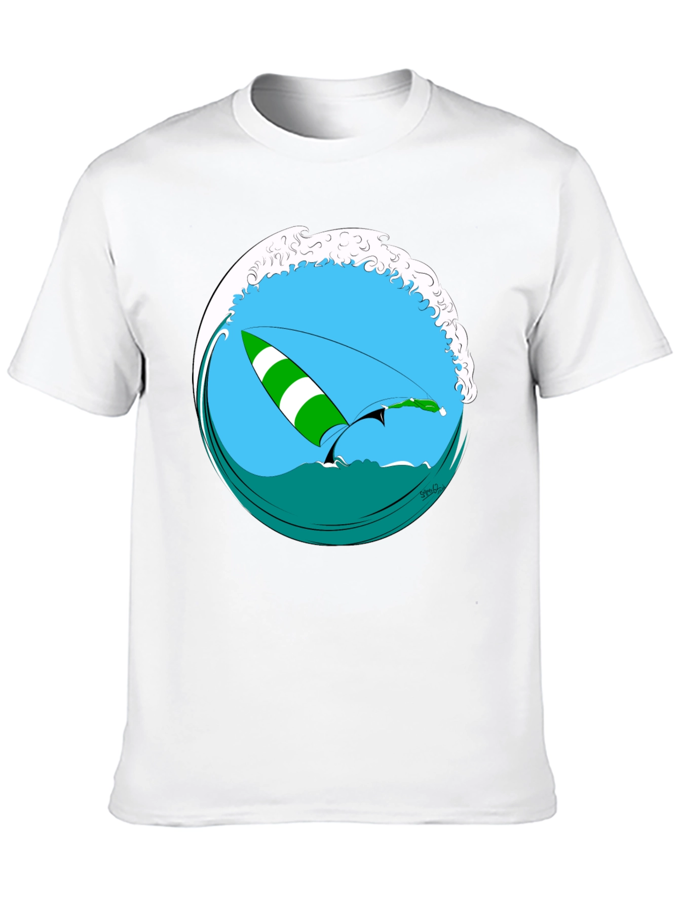 Surfs Up T-Shirt - Black Graphic Tee