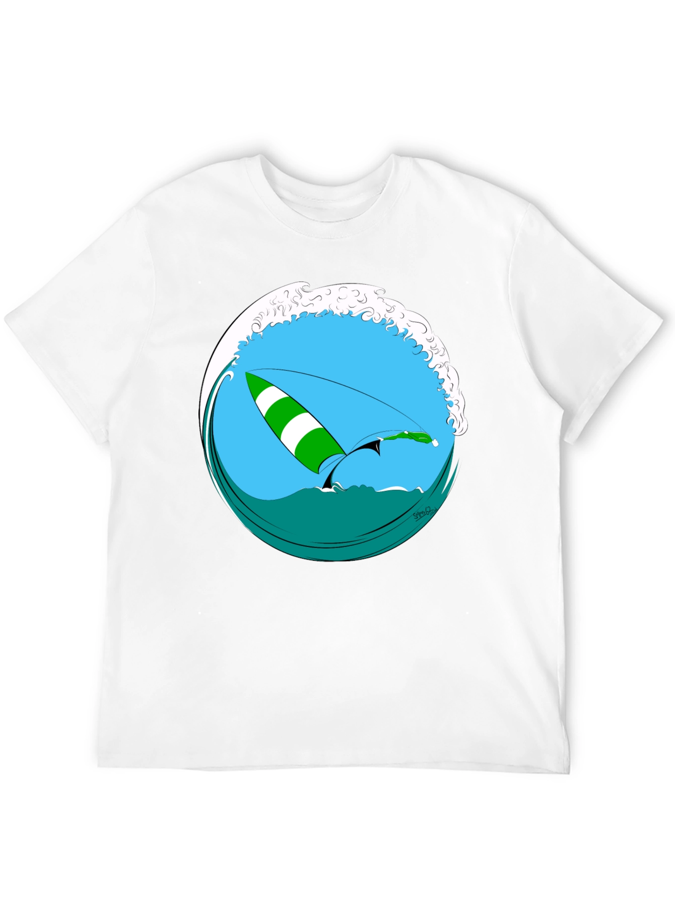 Surfs Up T-Shirt - Black Graphic Tee