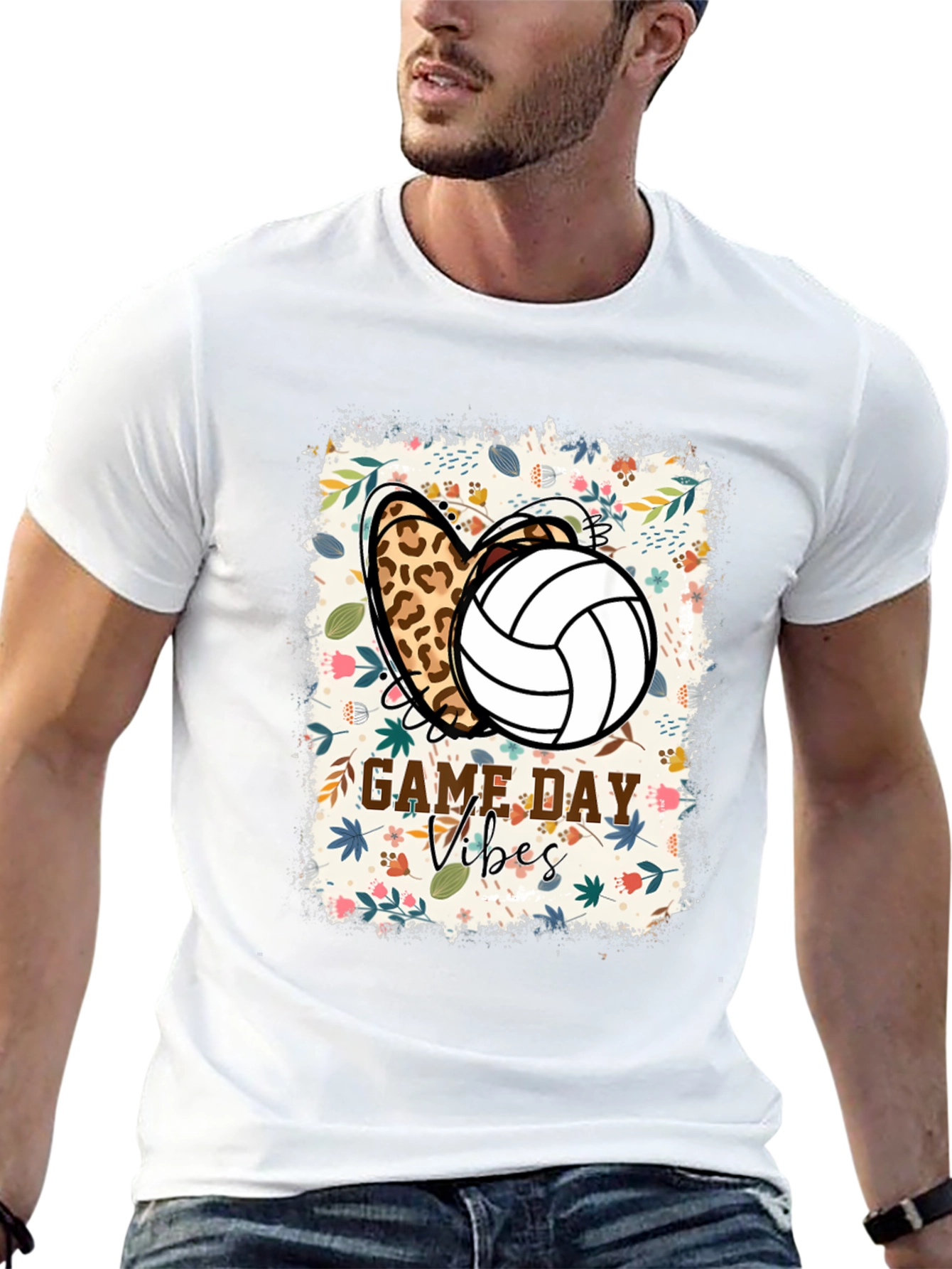 Game Day Vibes Volleyball Graphic Tee