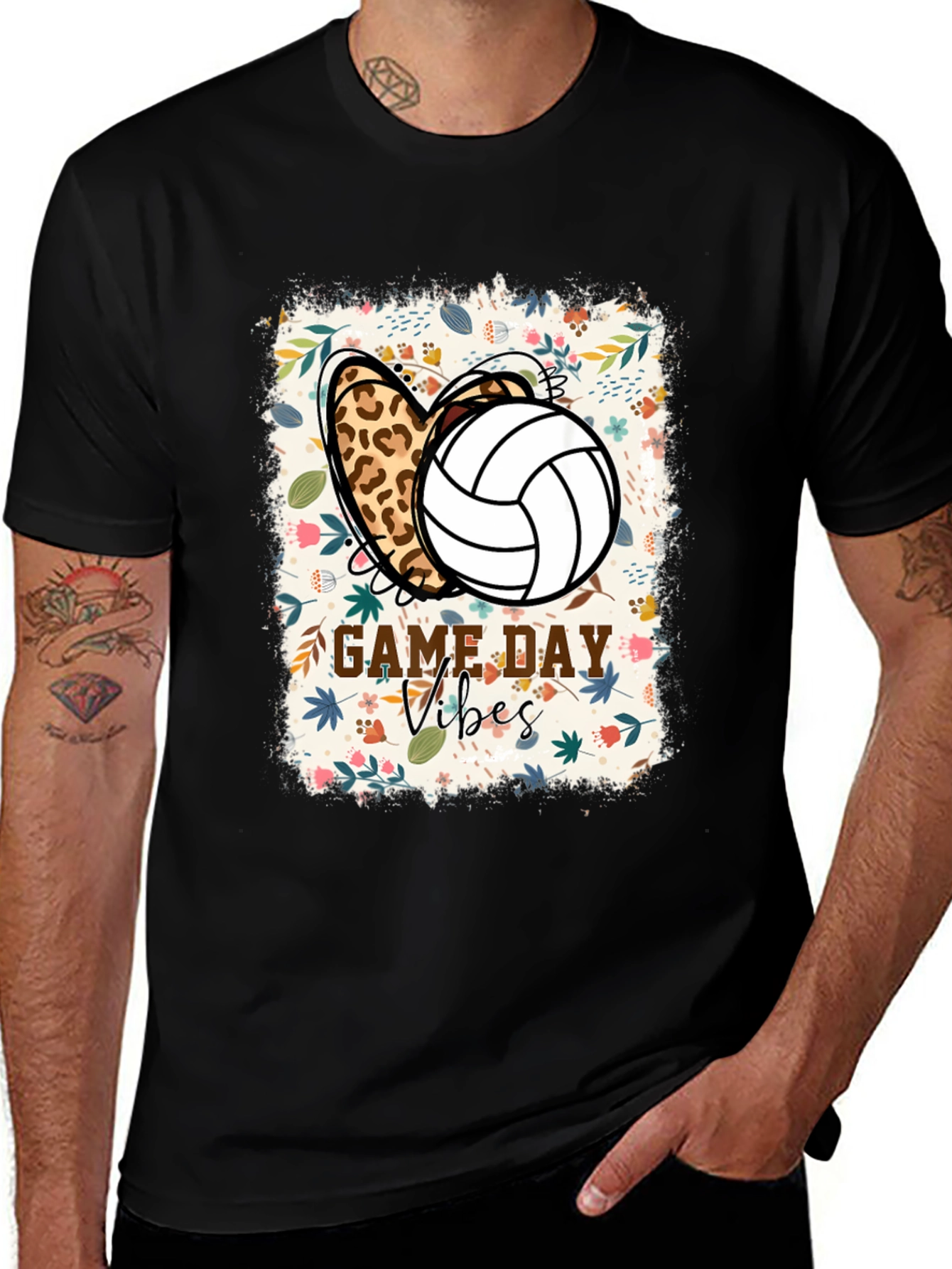 Game Day Vibes Volleyball Graphic Tee