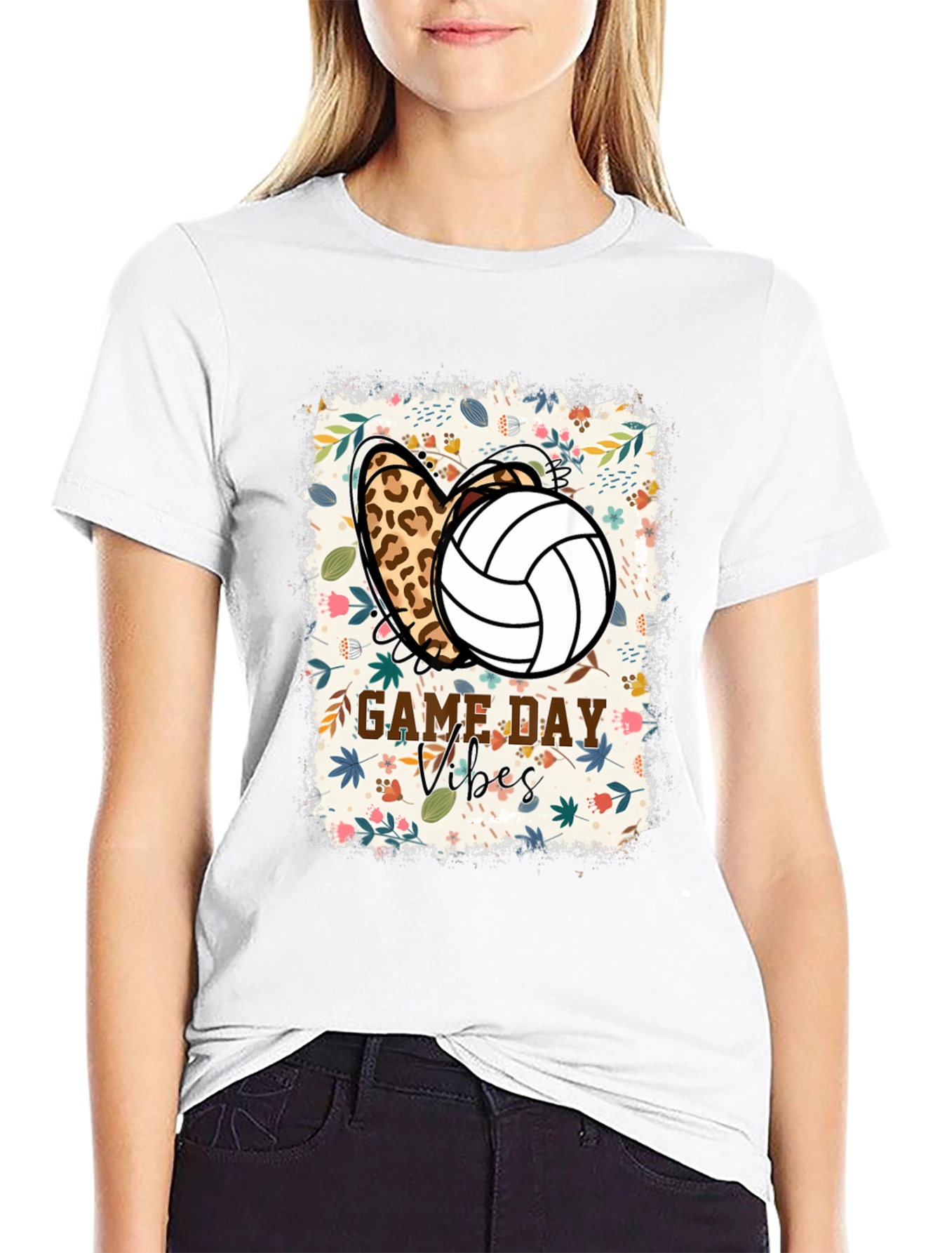 Game Day Vibes Volleyball Graphic Tee