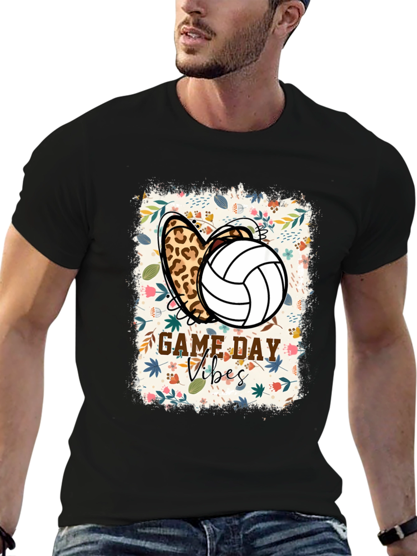 Game Day Vibes Volleyball Graphic Tee