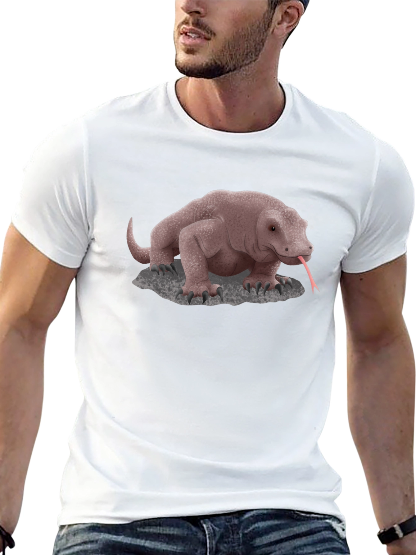 Komodo Dragon Graphic Tee - Unique Animal Design