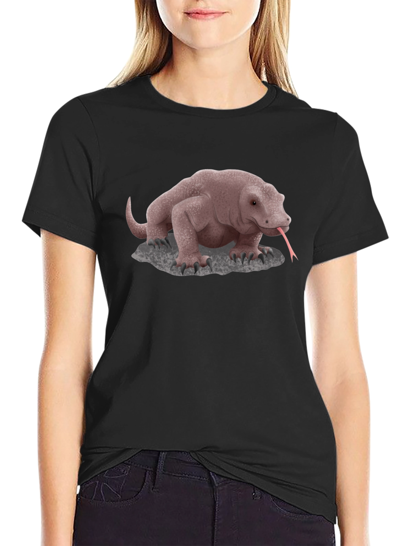 Komodo Dragon Graphic Tee - Unique Animal Design