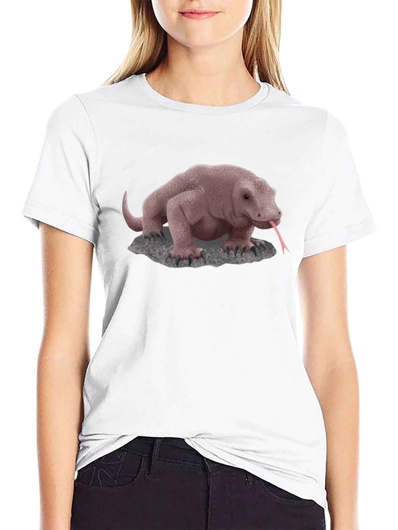 Komodo Dragon Graphic Tee - Unique Animal Design