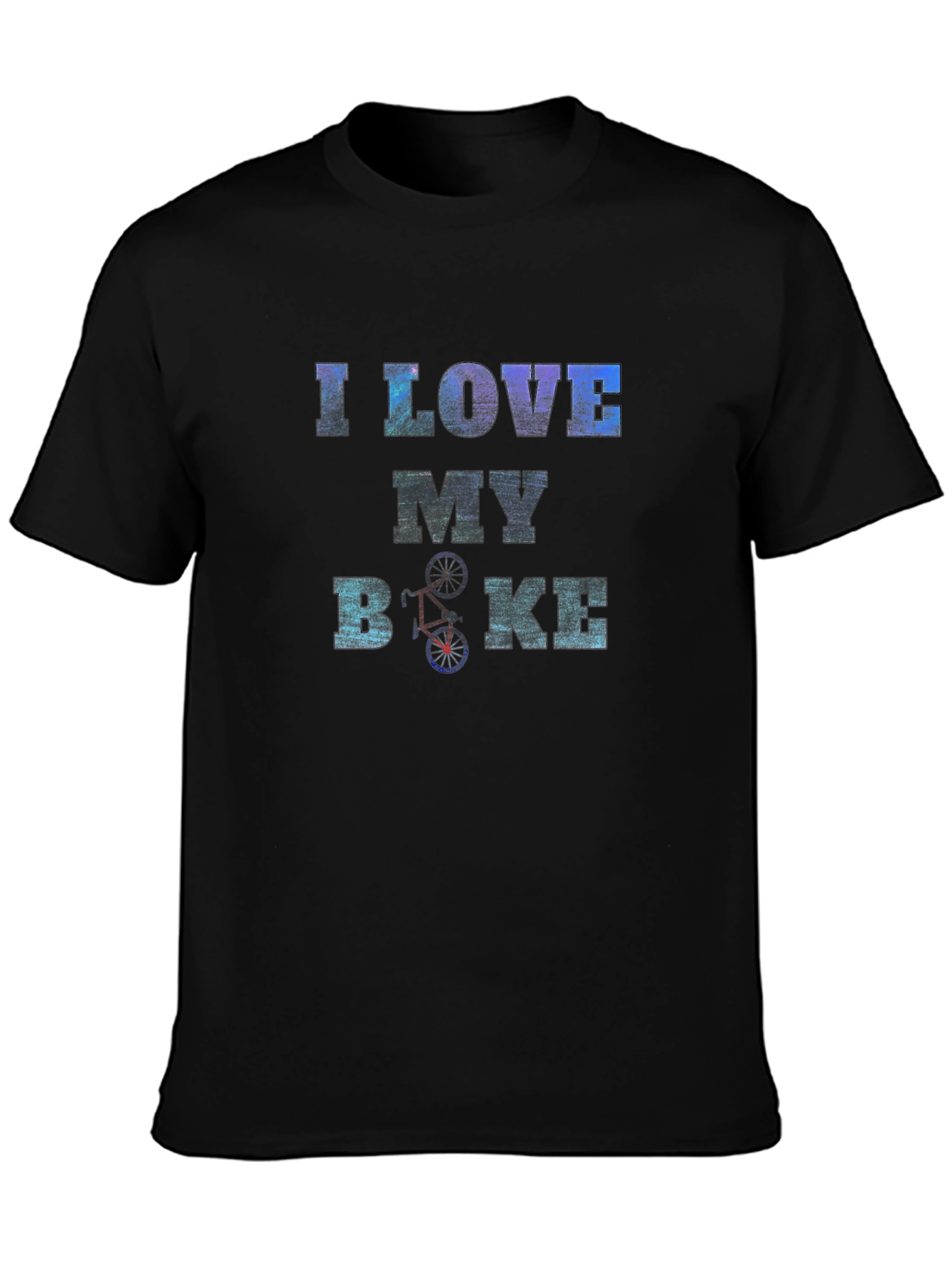 I Love My Bike Graphic Tee - Black