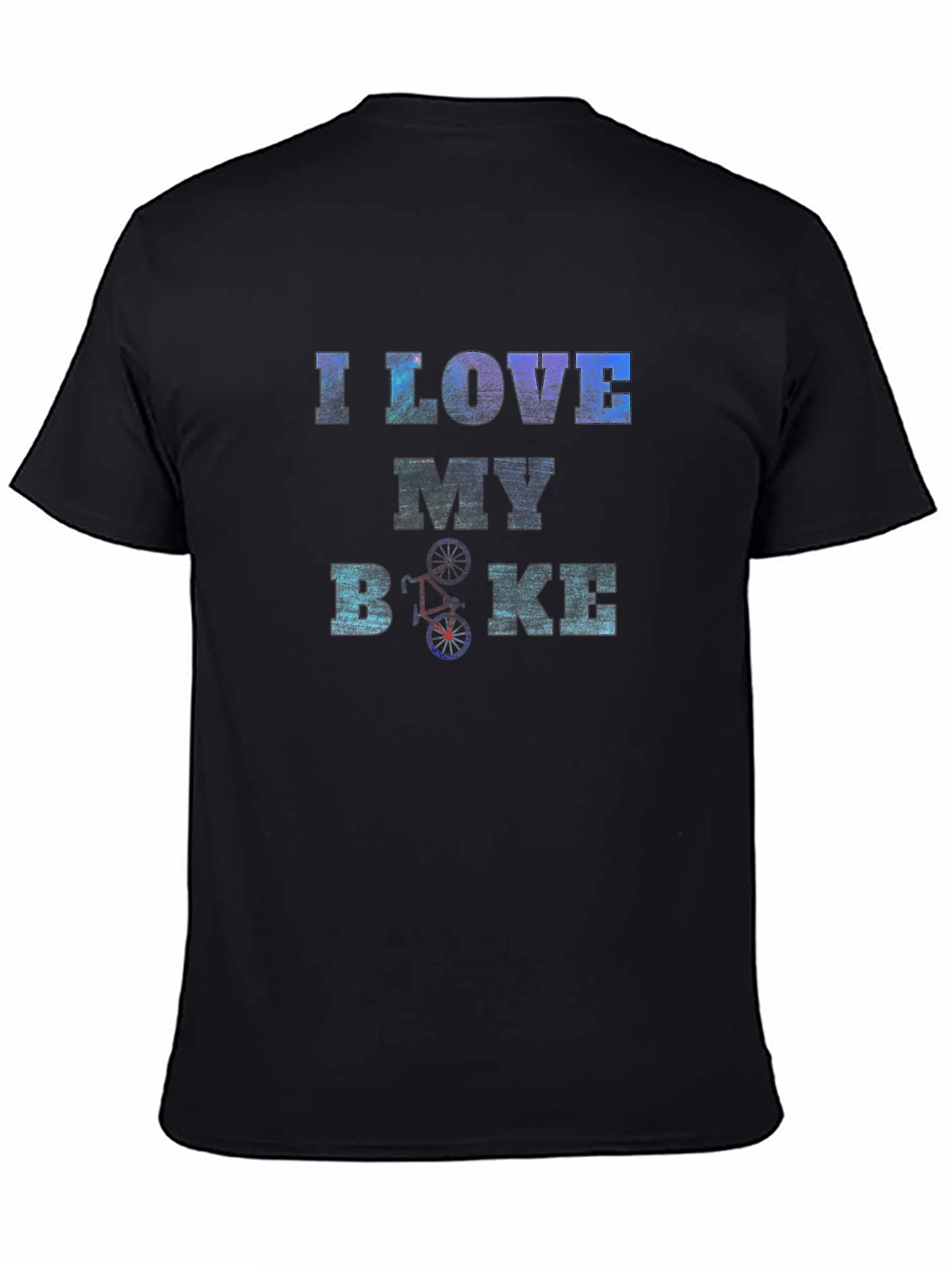 I Love My Bike Graphic Tee - Black
