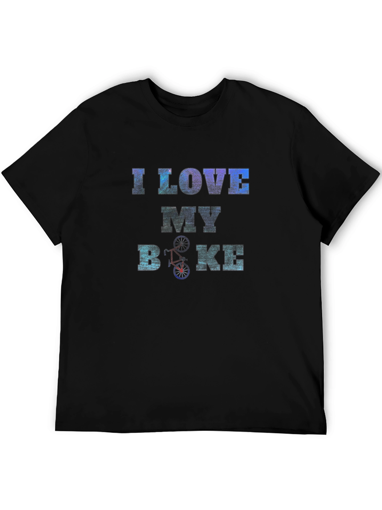I Love My Bike Graphic Tee - Black