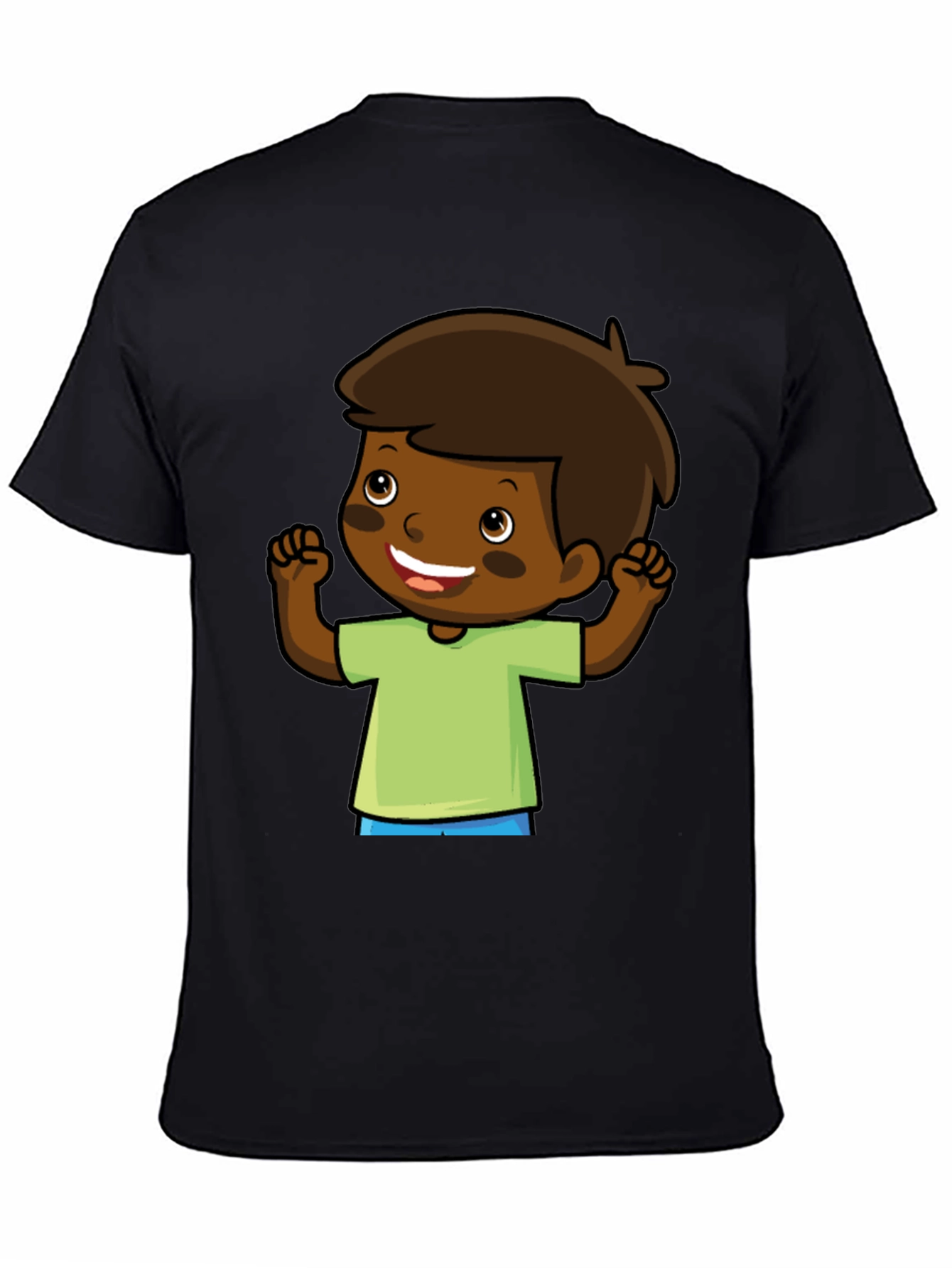 Cartoon Boy Graphic Tee - Fun & Casual