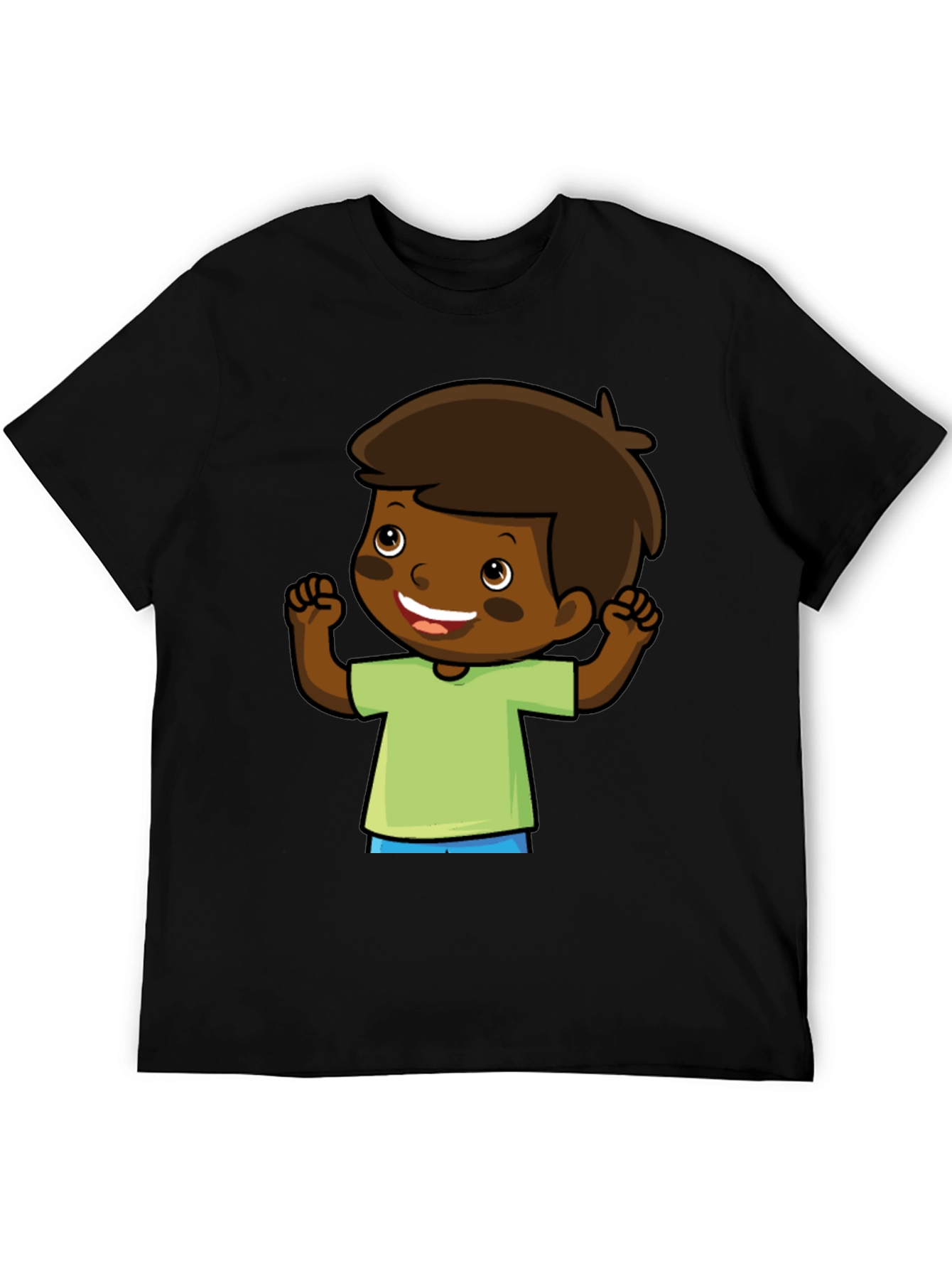 Cartoon Boy Graphic Tee - Fun & Casual