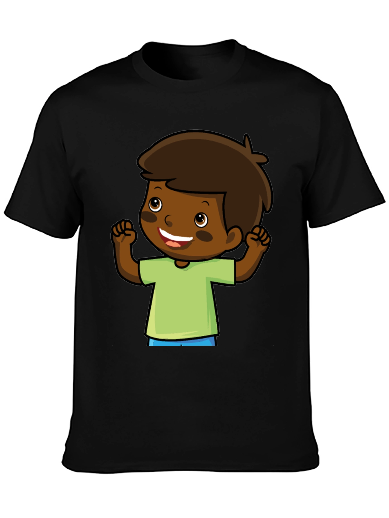Cartoon Boy Graphic Tee - Fun & Casual