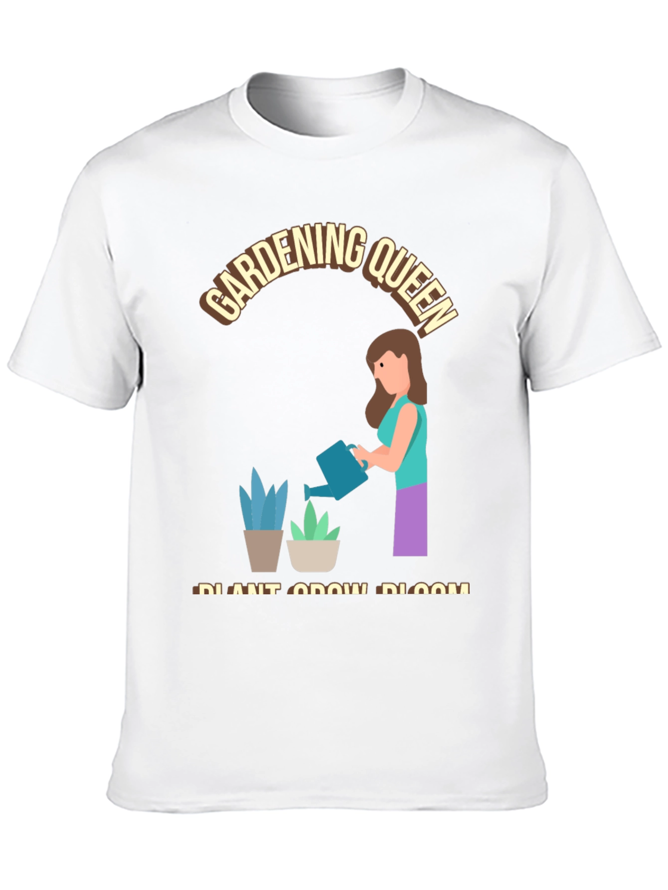 Gardening Queen T-Shirt - Plant Grow Bloom