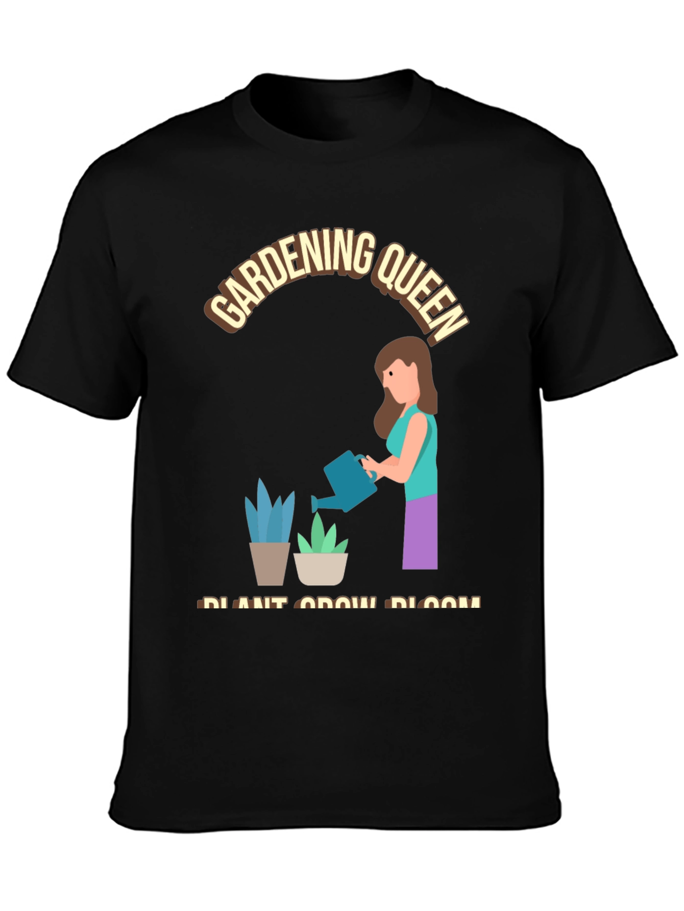 Gardening Queen T-Shirt - Plant Grow Bloom