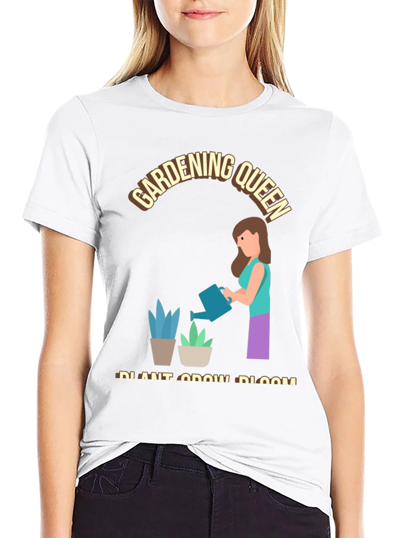 Gardening Queen T-Shirt - Plant Grow Bloom