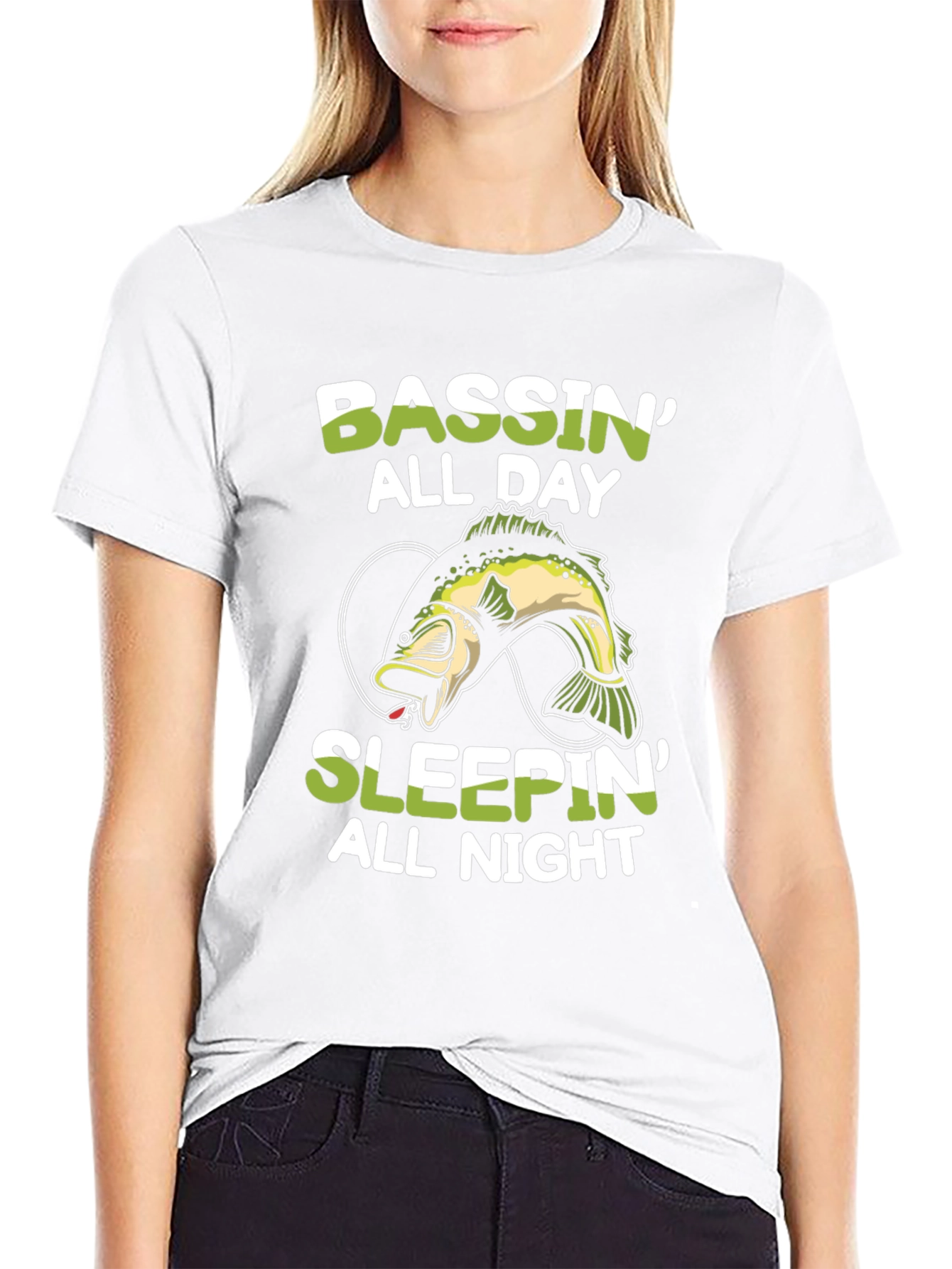 Bassin All Day T-Shirt - Fishing Graphic Tee