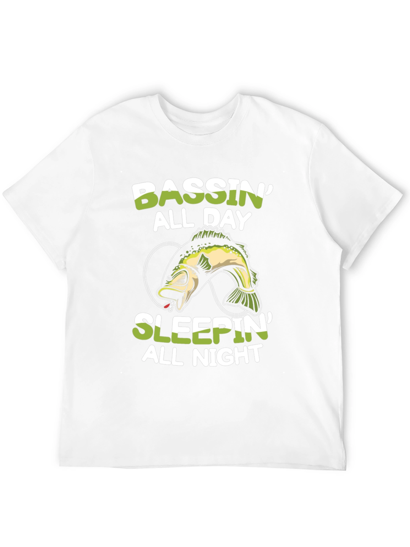 Bassin All Day T-Shirt - Fishing Graphic Tee