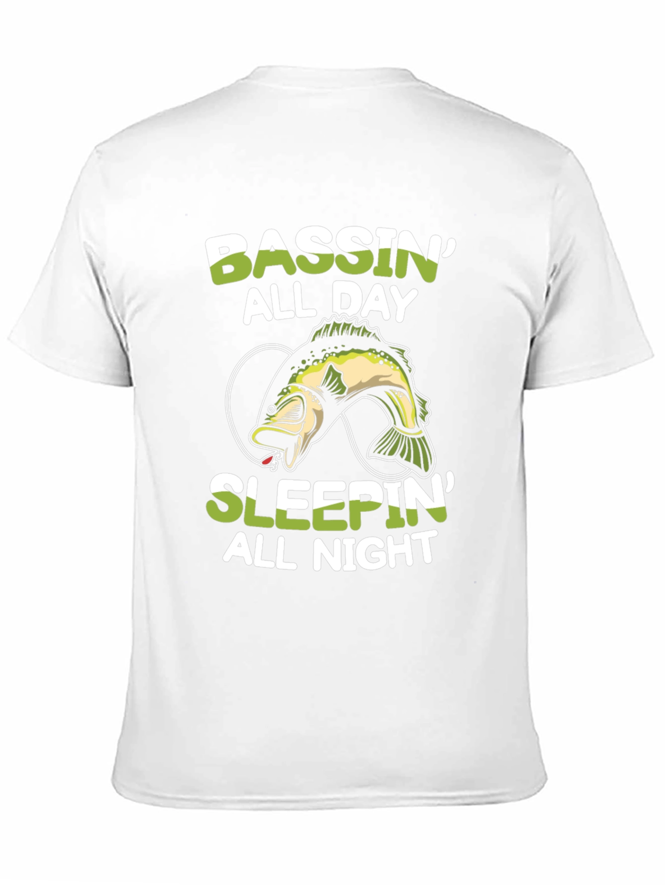 Bassin All Day T-Shirt - Fishing Graphic Tee
