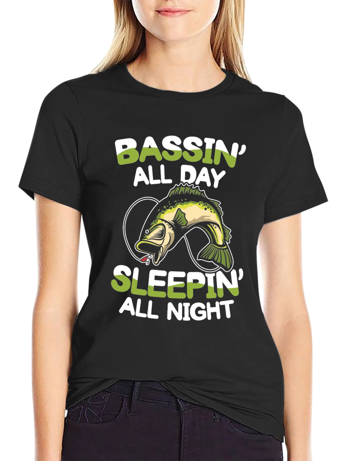 Bassin All Day T-Shirt - Fishing Graphic Tee