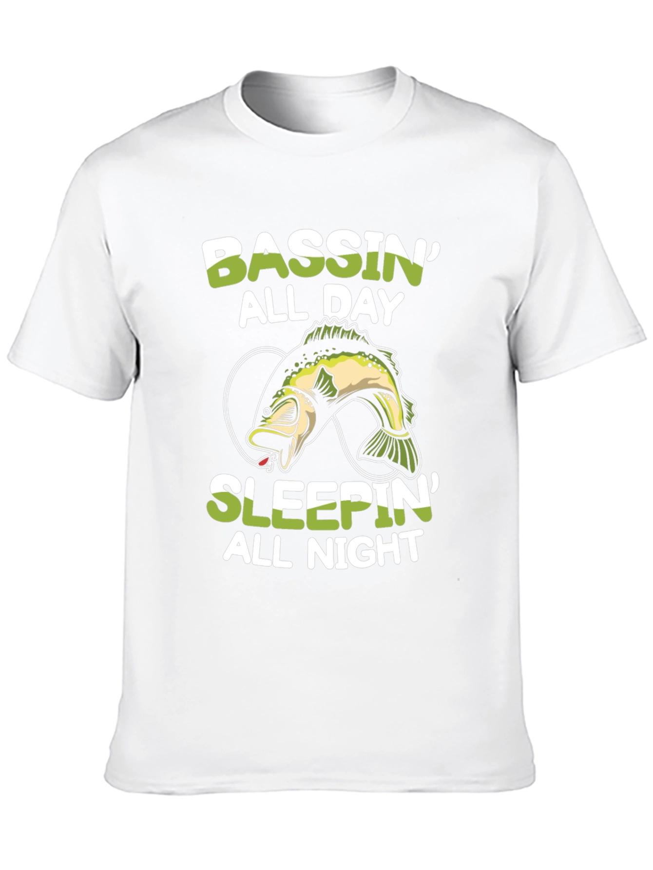 Bassin All Day T-Shirt - Fishing Graphic Tee