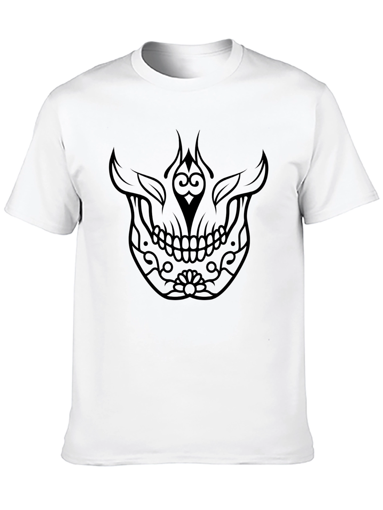 Skull Graphic Tee - Mens Black T-Shirt