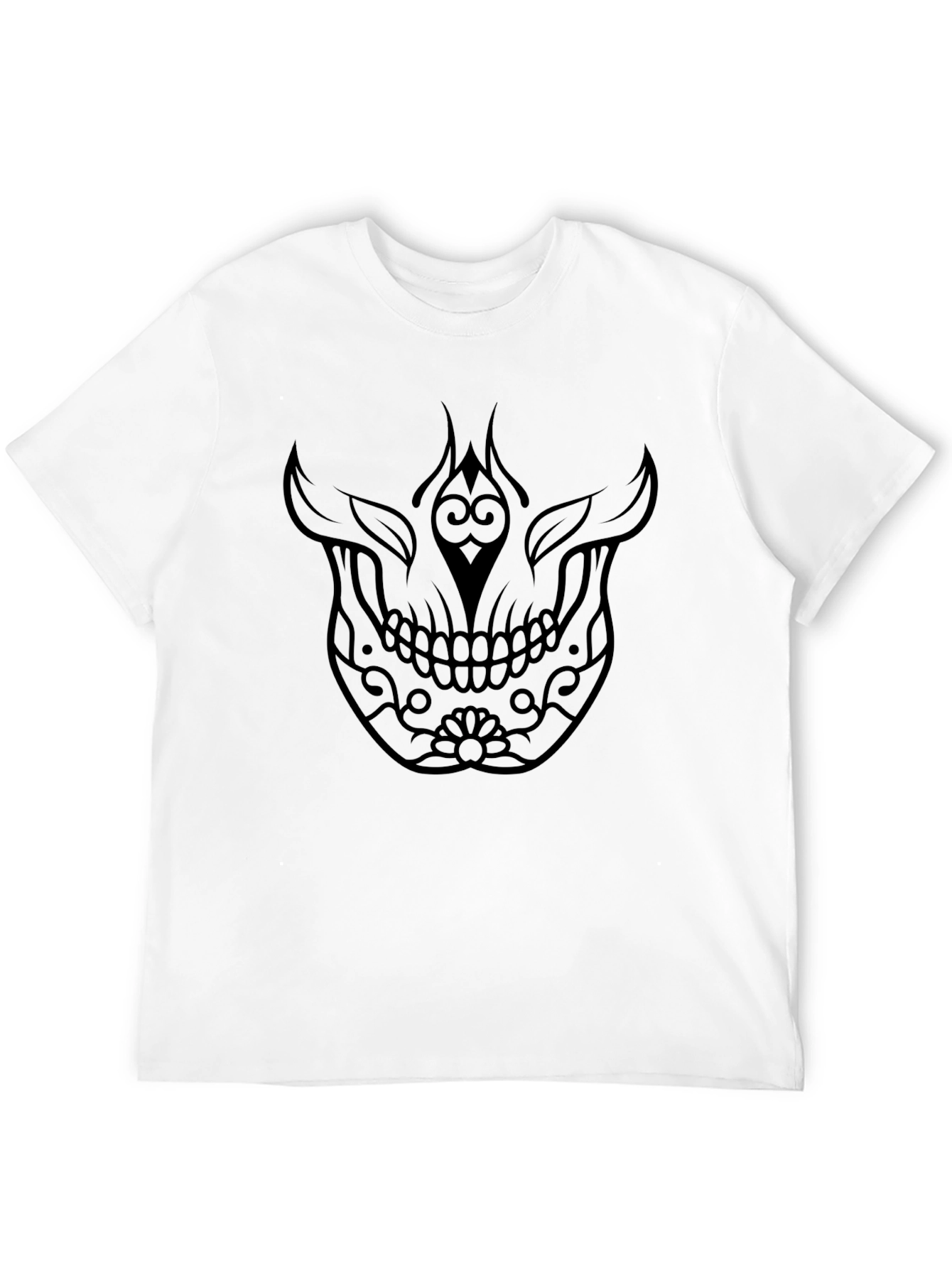 Skull Graphic Tee - Mens Black T-Shirt