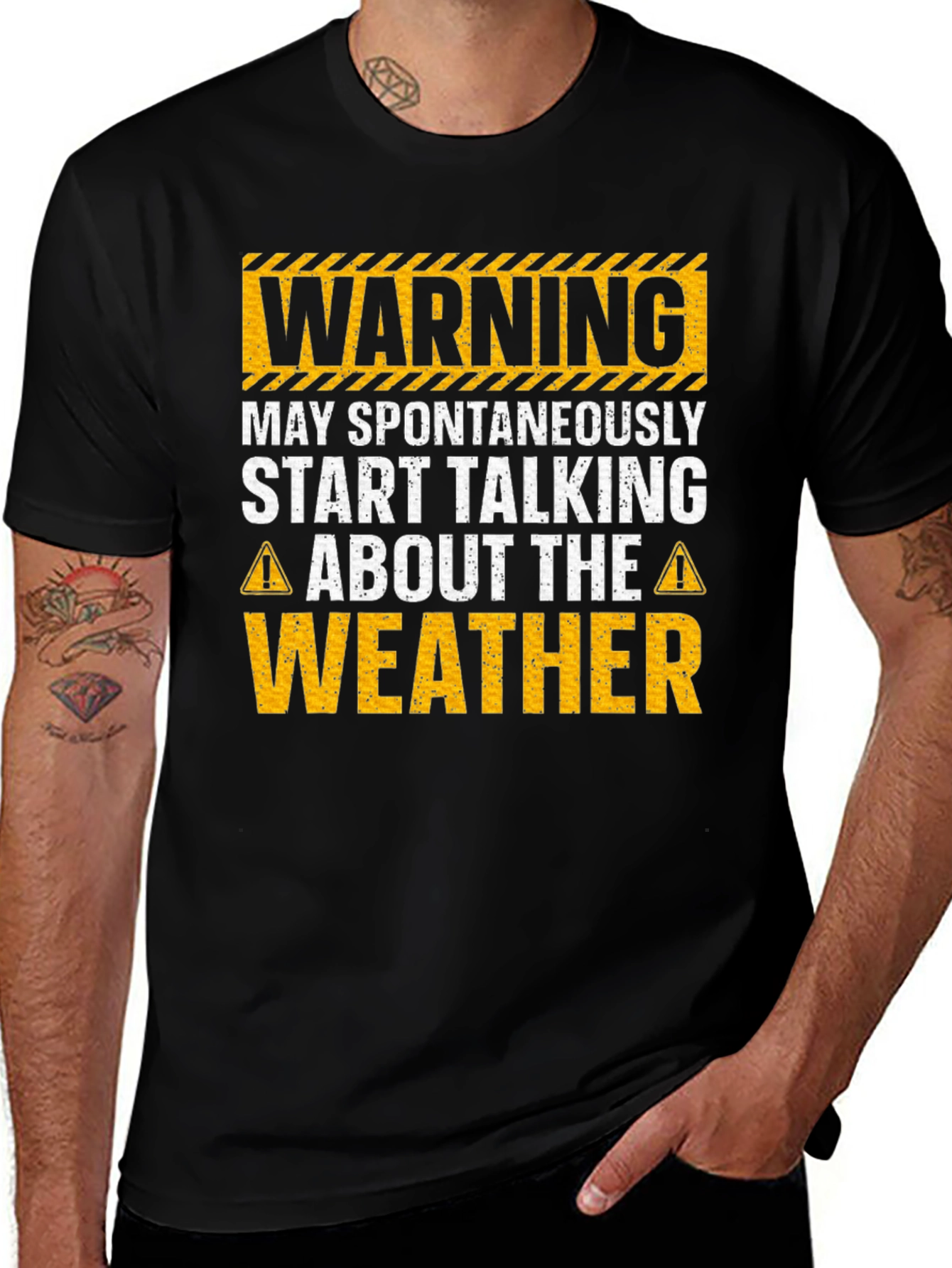 Warning May Spontaneously Talk Weather T-Shirt