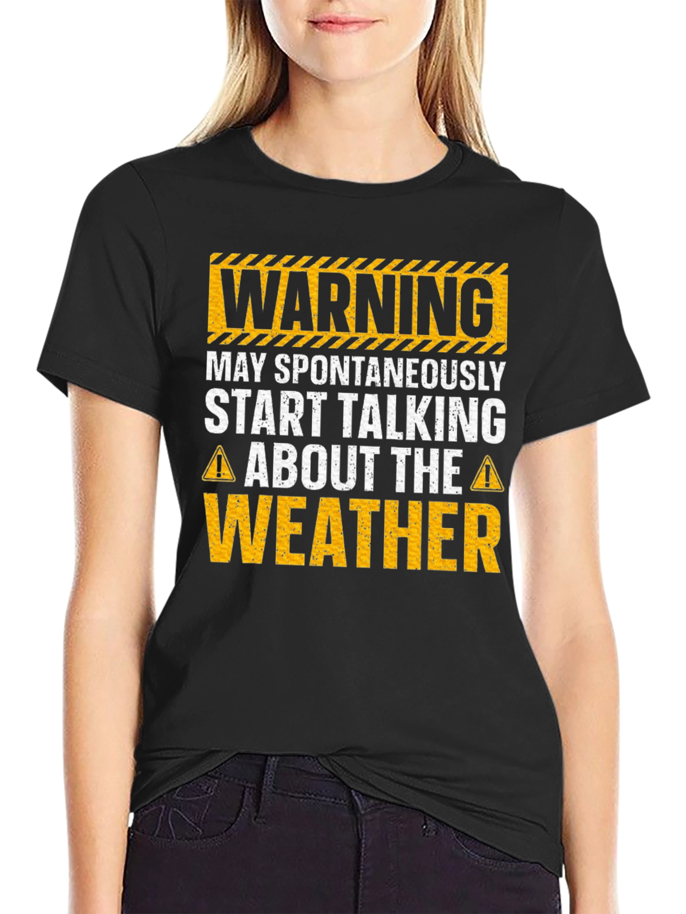 Warning May Spontaneously Talk Weather T-Shirt
