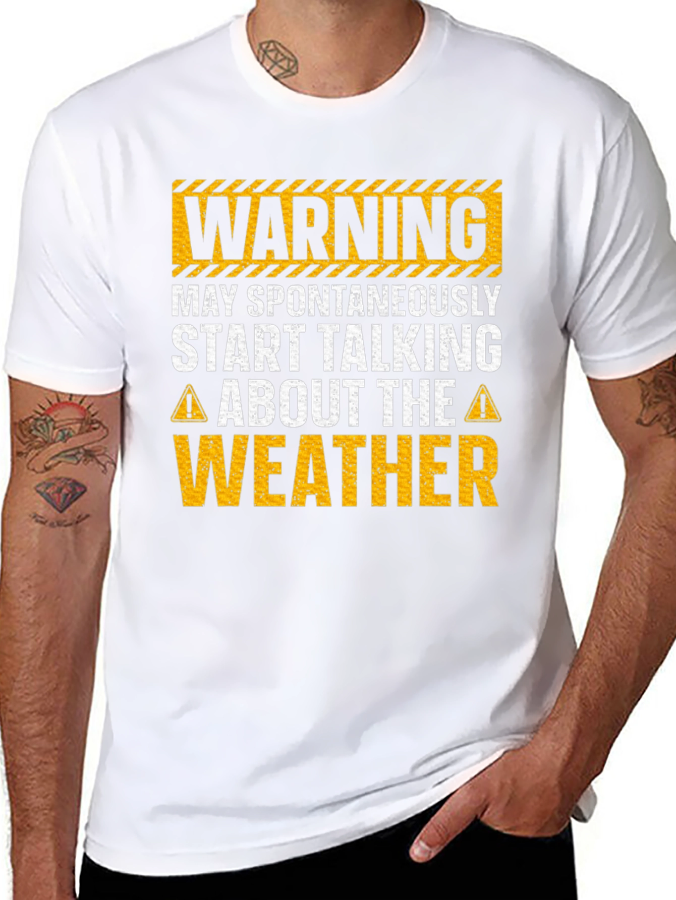 Warning May Spontaneously Talk Weather T-Shirt