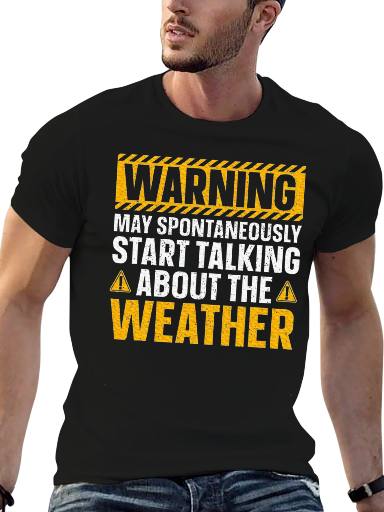 Warning May Spontaneously Talk Weather T-Shirt