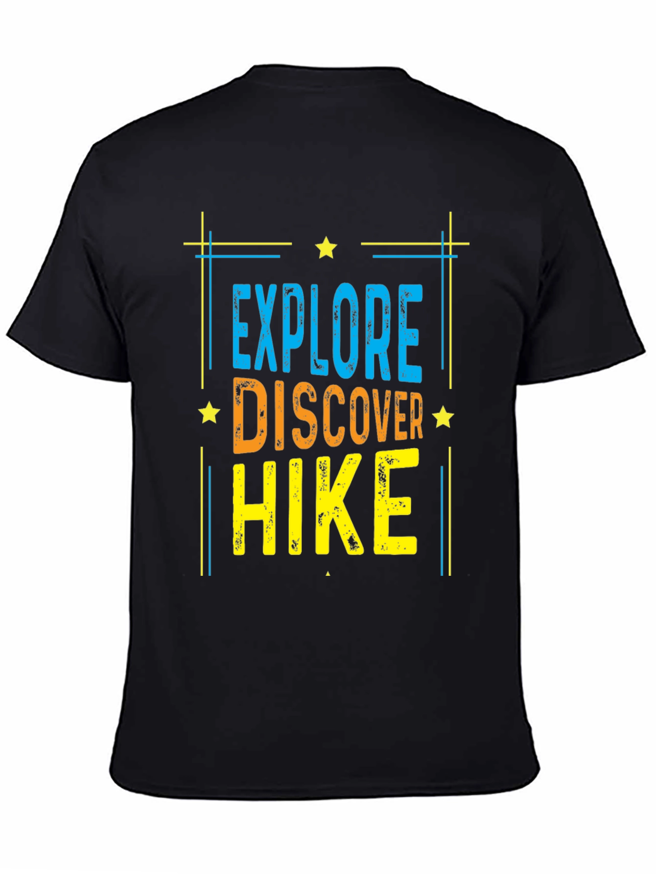 Explore Discover Hike Black T-Shirt