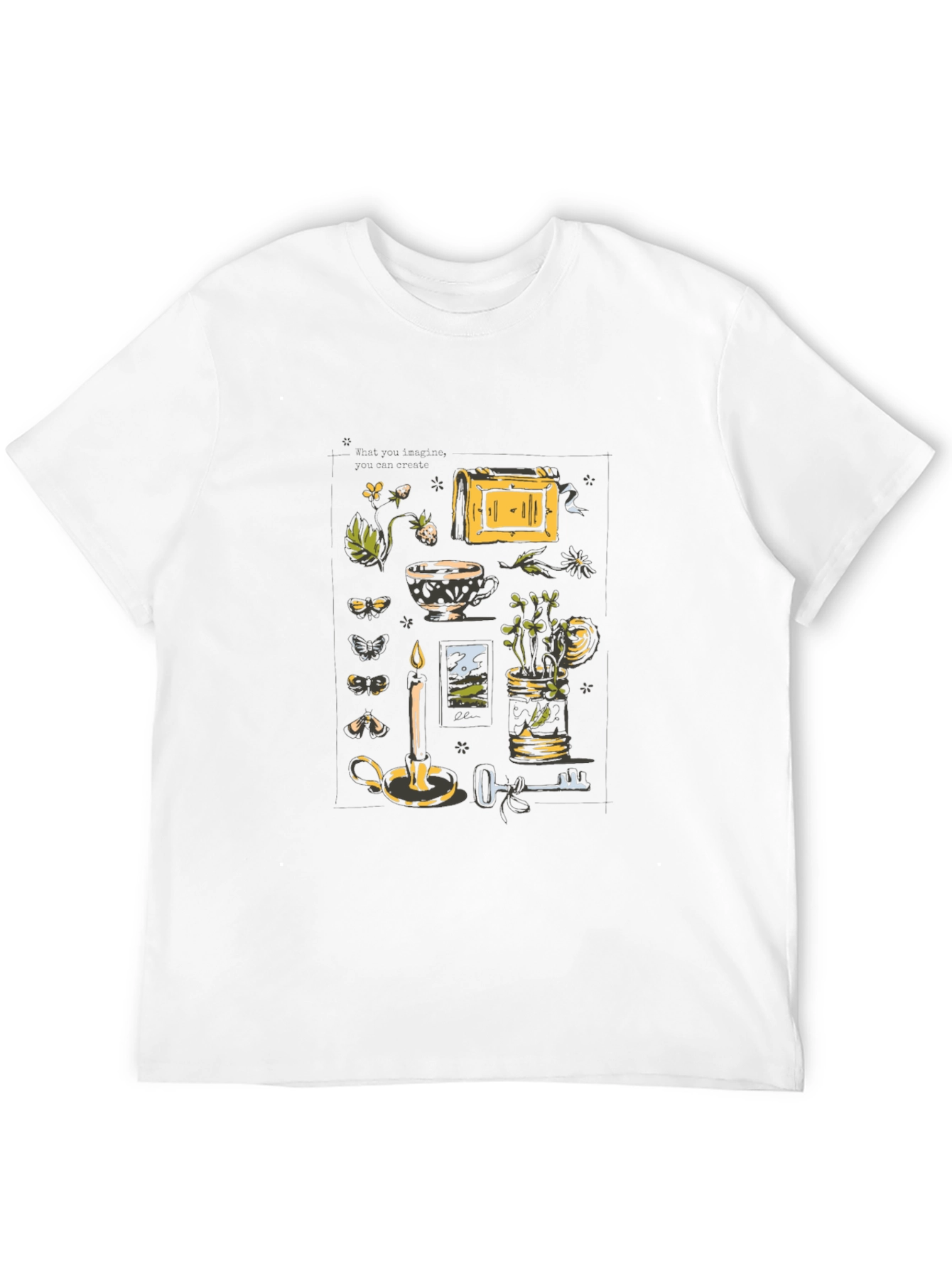 Mystic Still Life Graphic Tee - Black Cotton