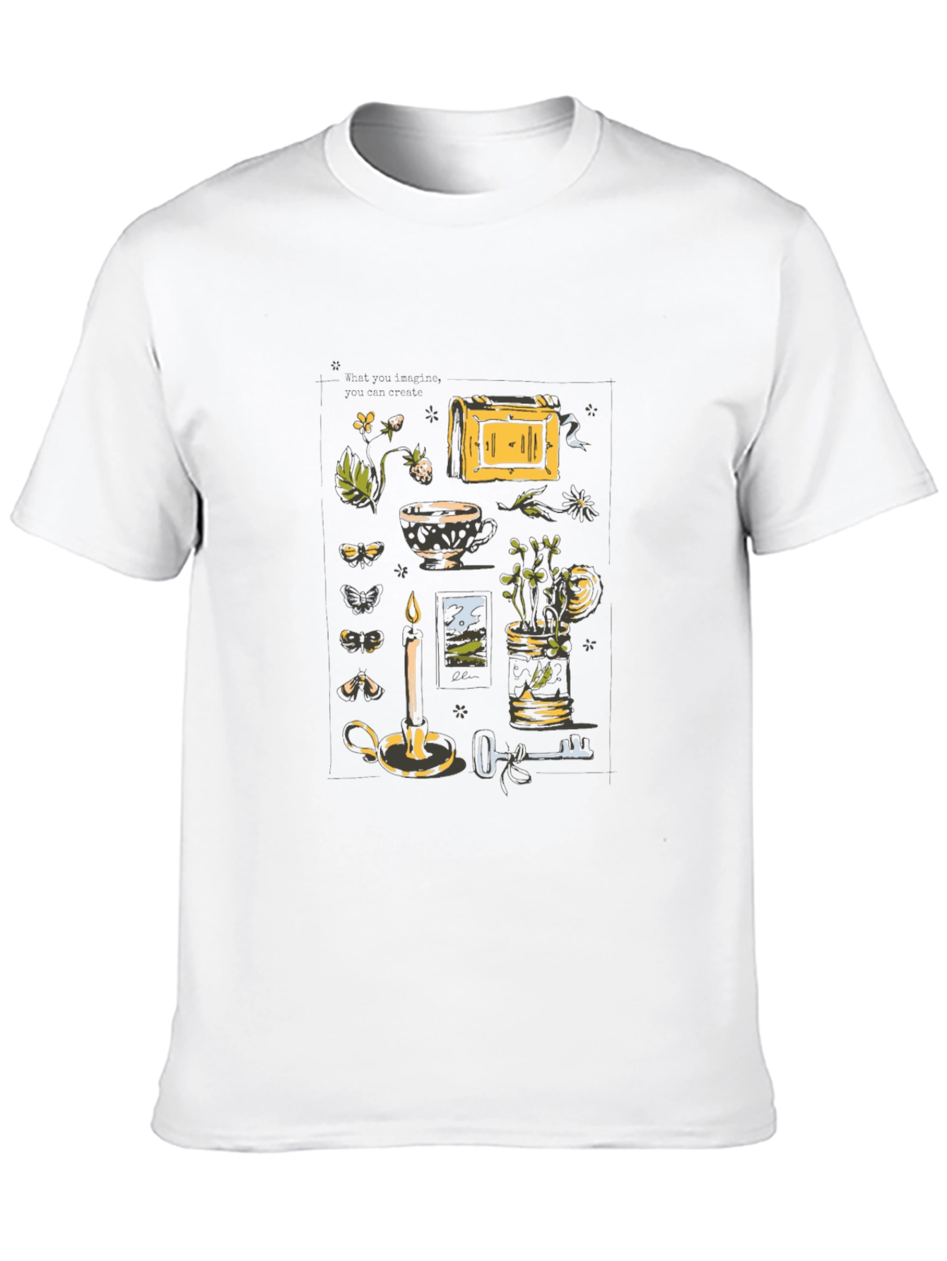 Mystic Still Life Graphic Tee - Black Cotton