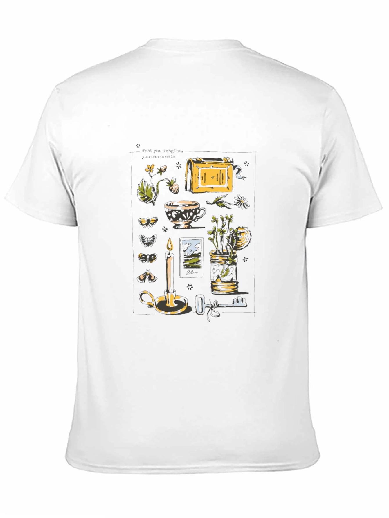 Mystic Still Life Graphic Tee - Black Cotton