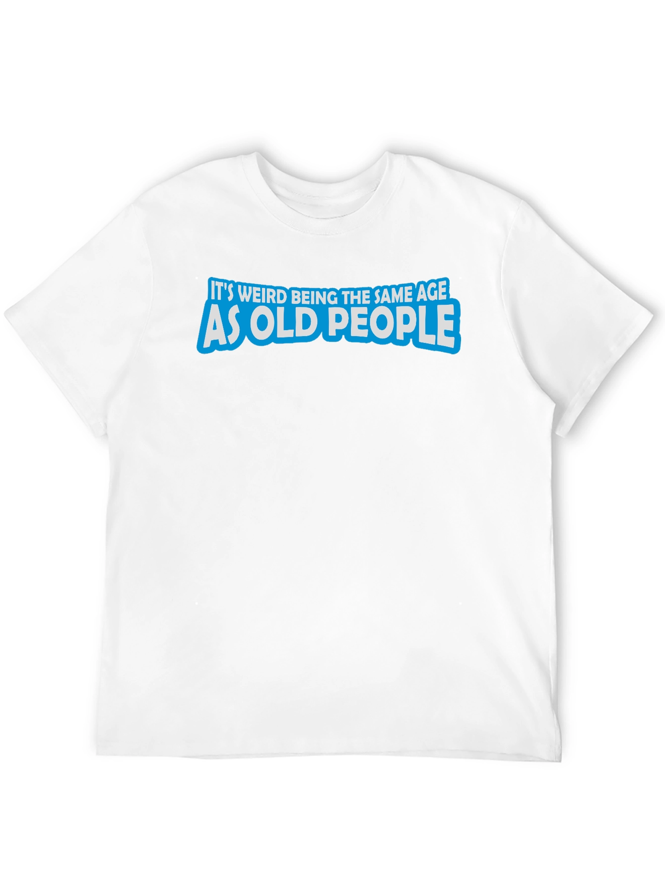Funny Old People Graphic Black T-Shirt