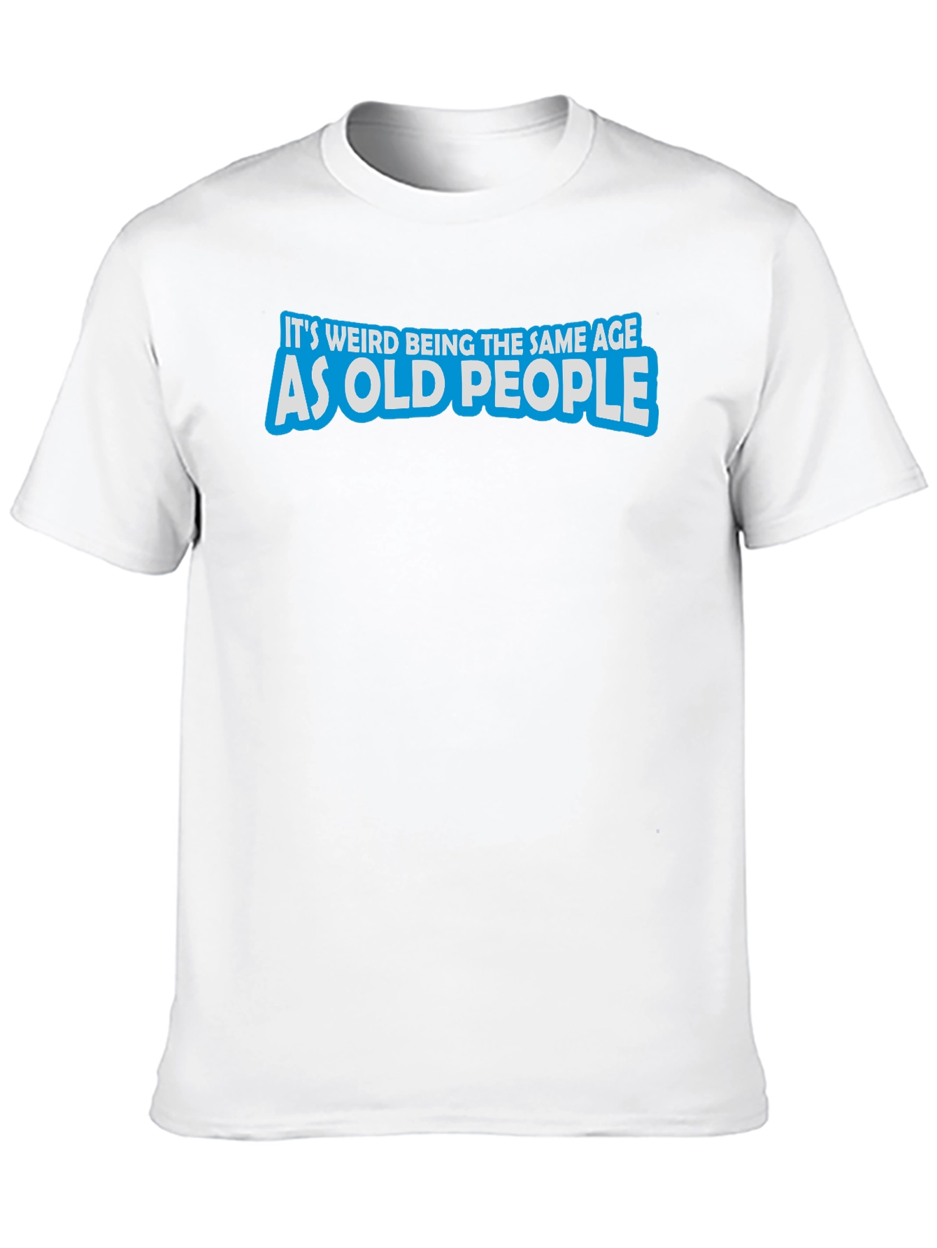 Funny Old People Graphic Black T-Shirt